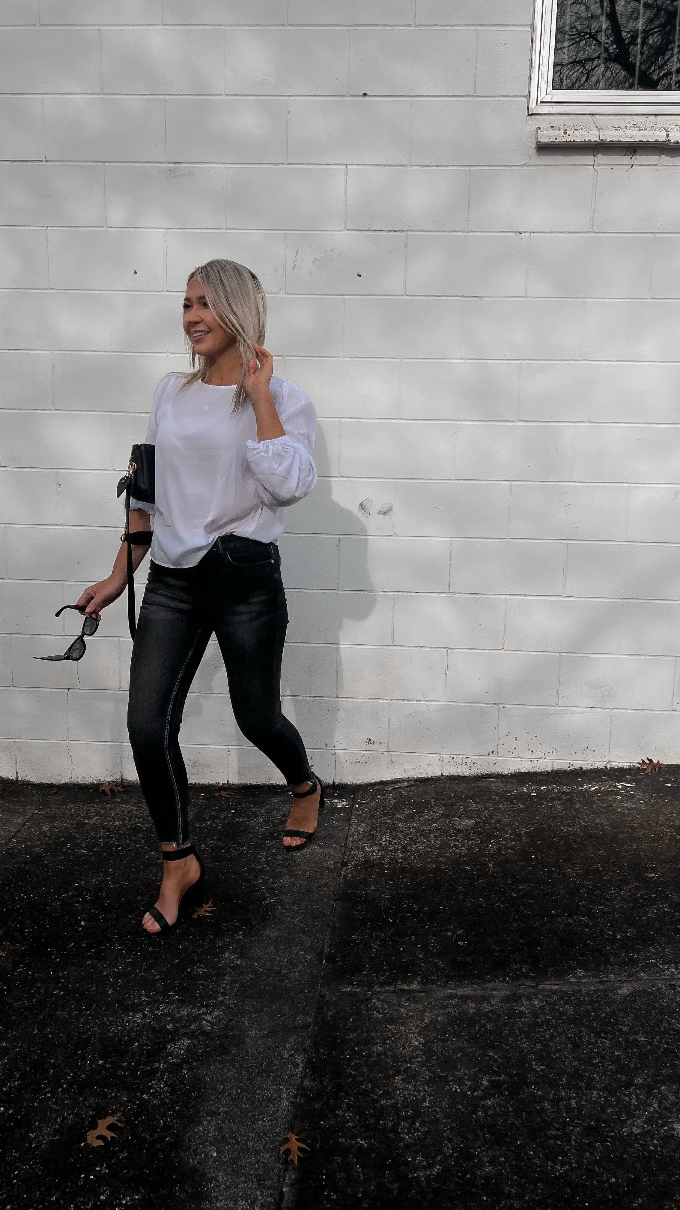 Shine On Label Smith Washed Black Skinny jean