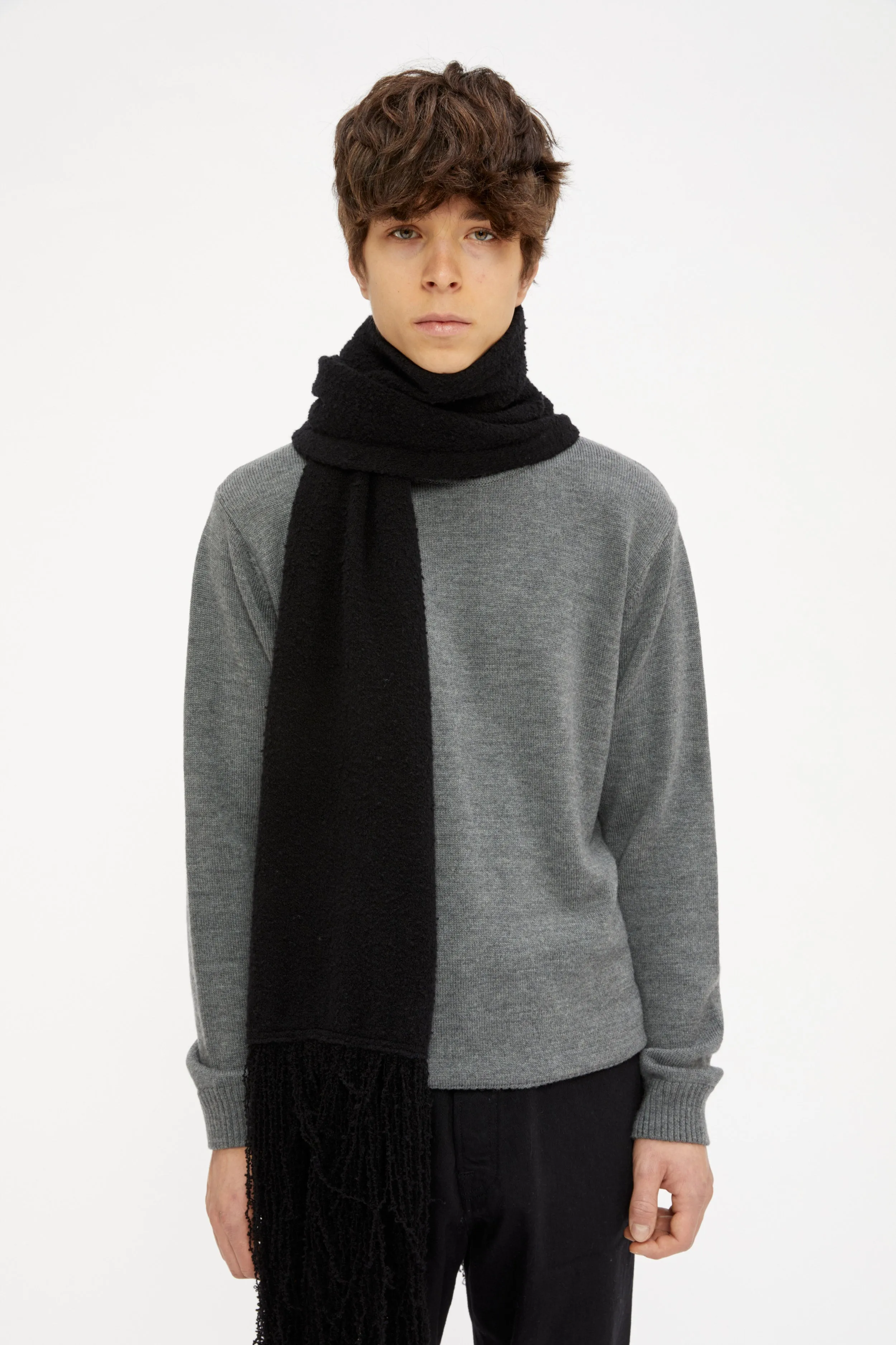Sile wool scarf Black