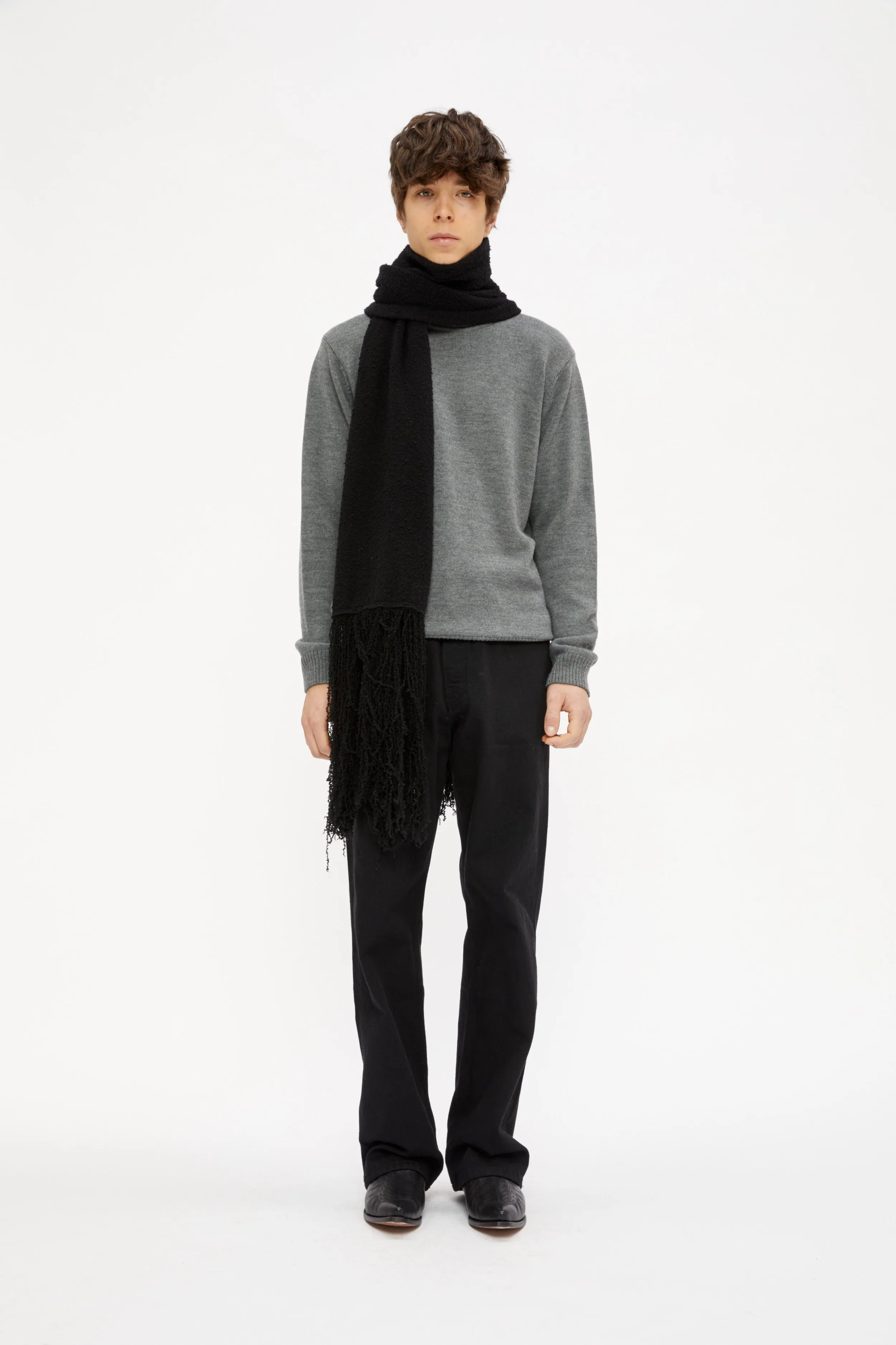 Sile wool scarf Black