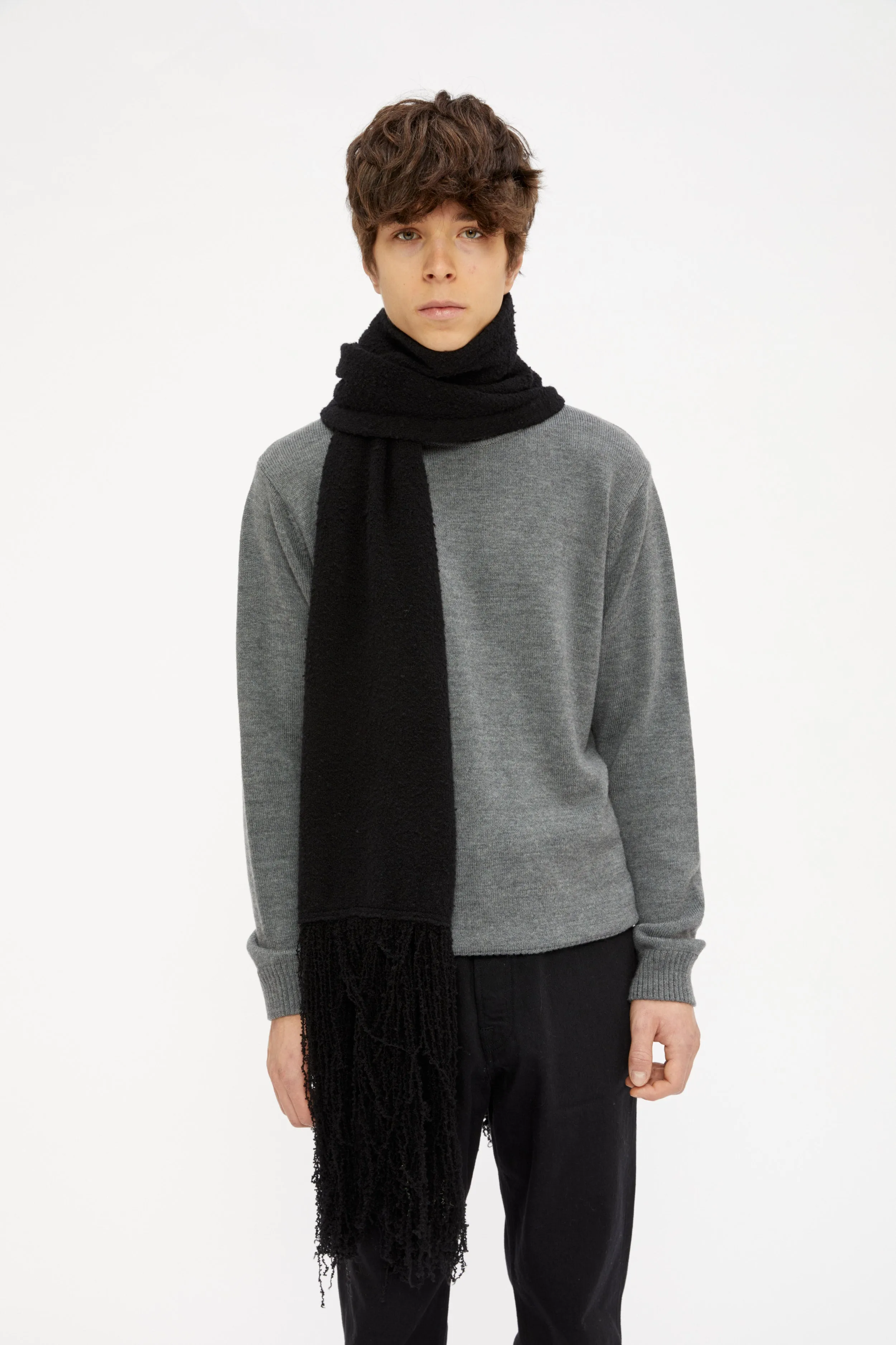 Sile wool scarf Black