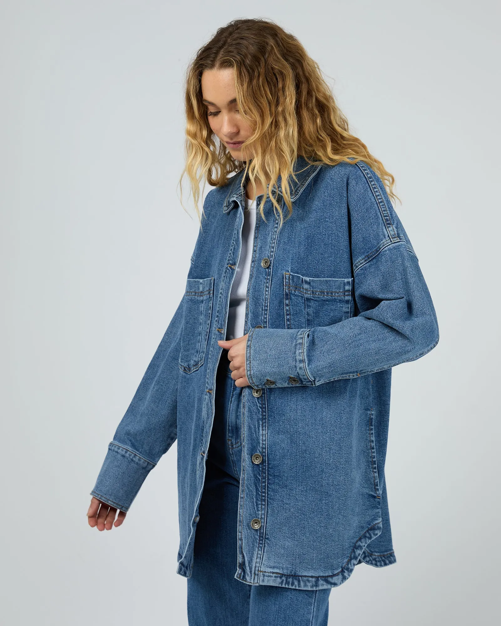 Silent Theory Jaye Shacket Mid Blue