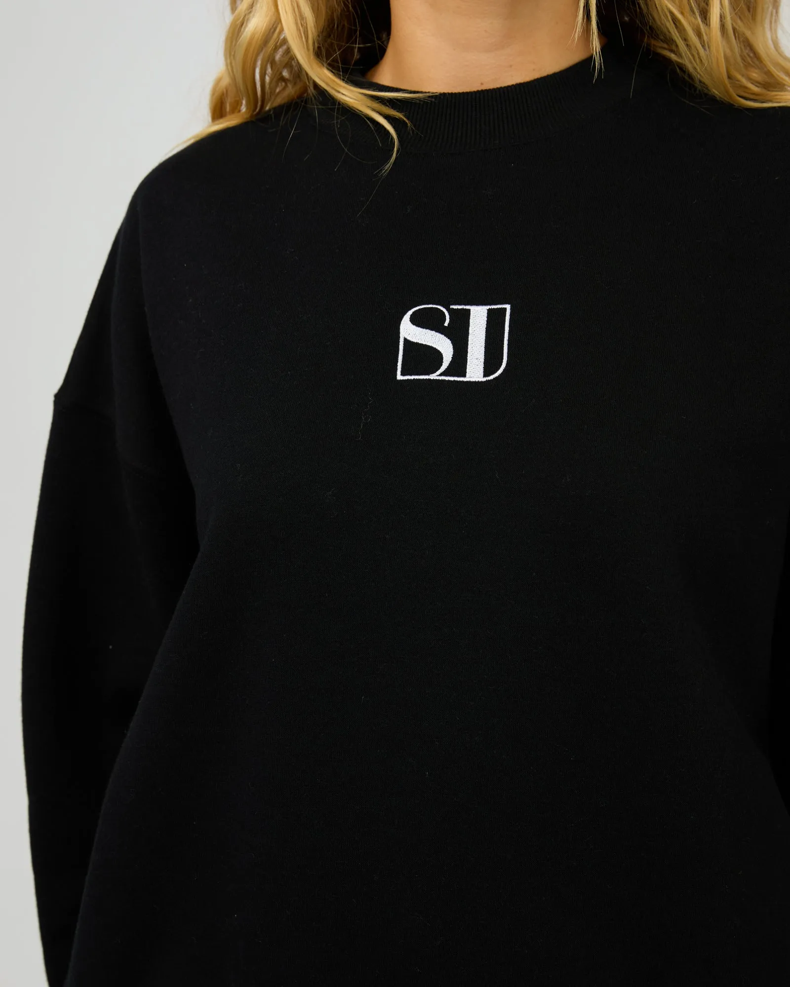 Silent Theory Silent Luxe Crew Black
