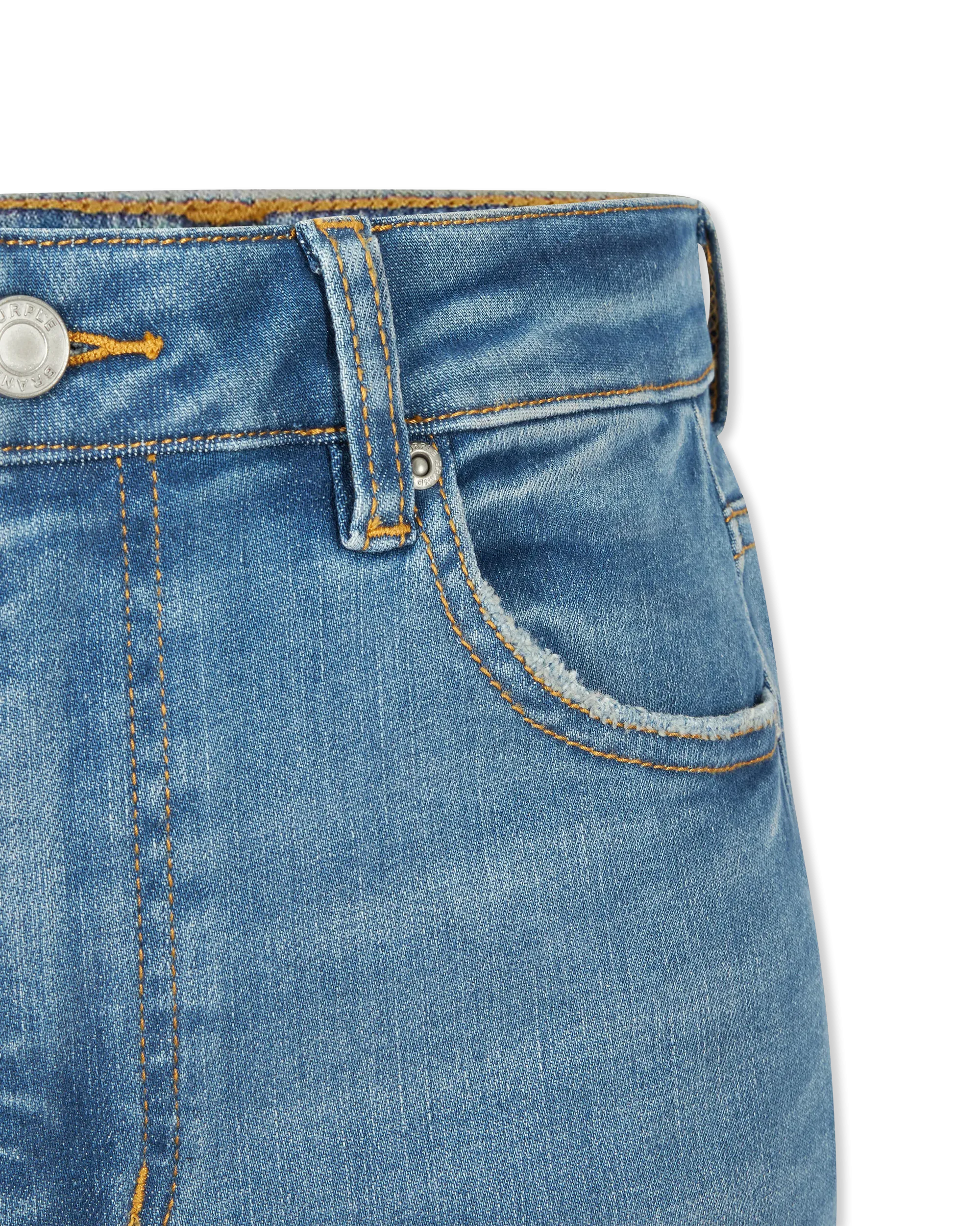 Skinny High Rise Purple Jeans