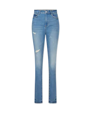 Skinny High Rise Purple Jeans