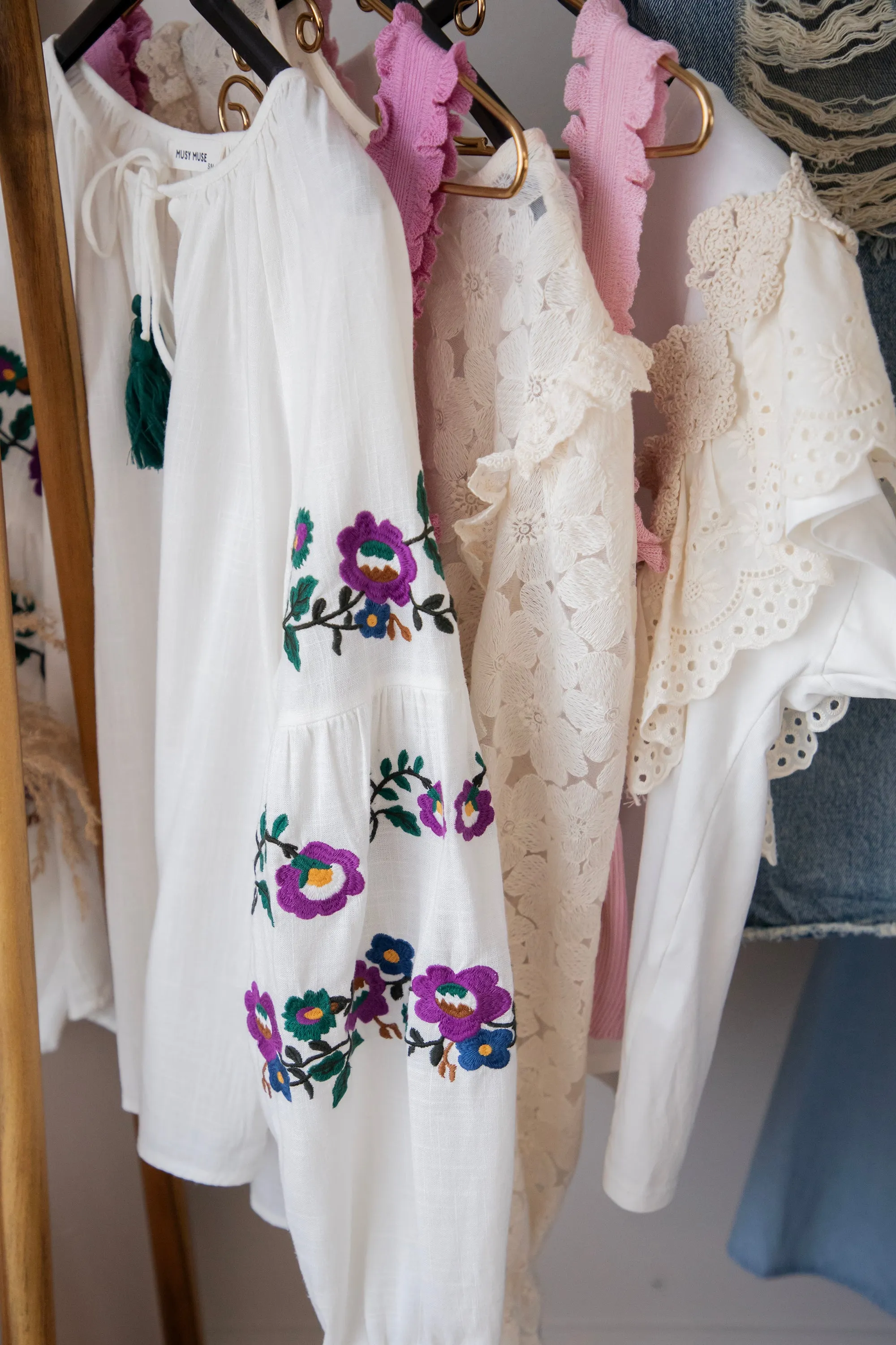 Sleeves Are Blooming White - Blouse