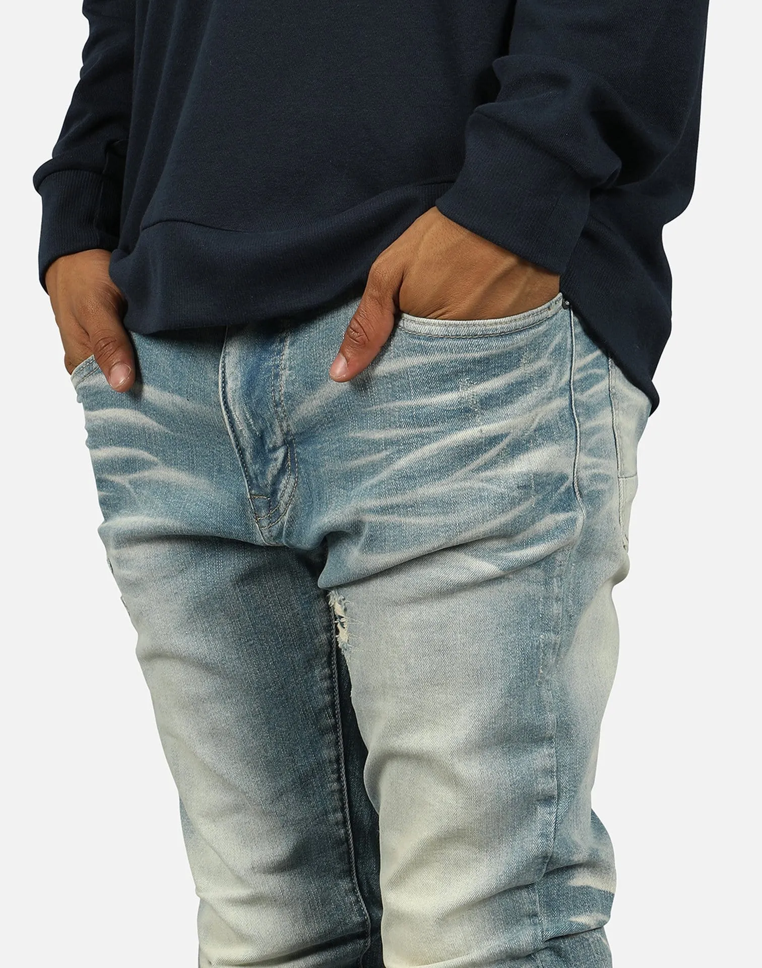 Smoke Rise CLEAN KNEE DART DENIM JEANS