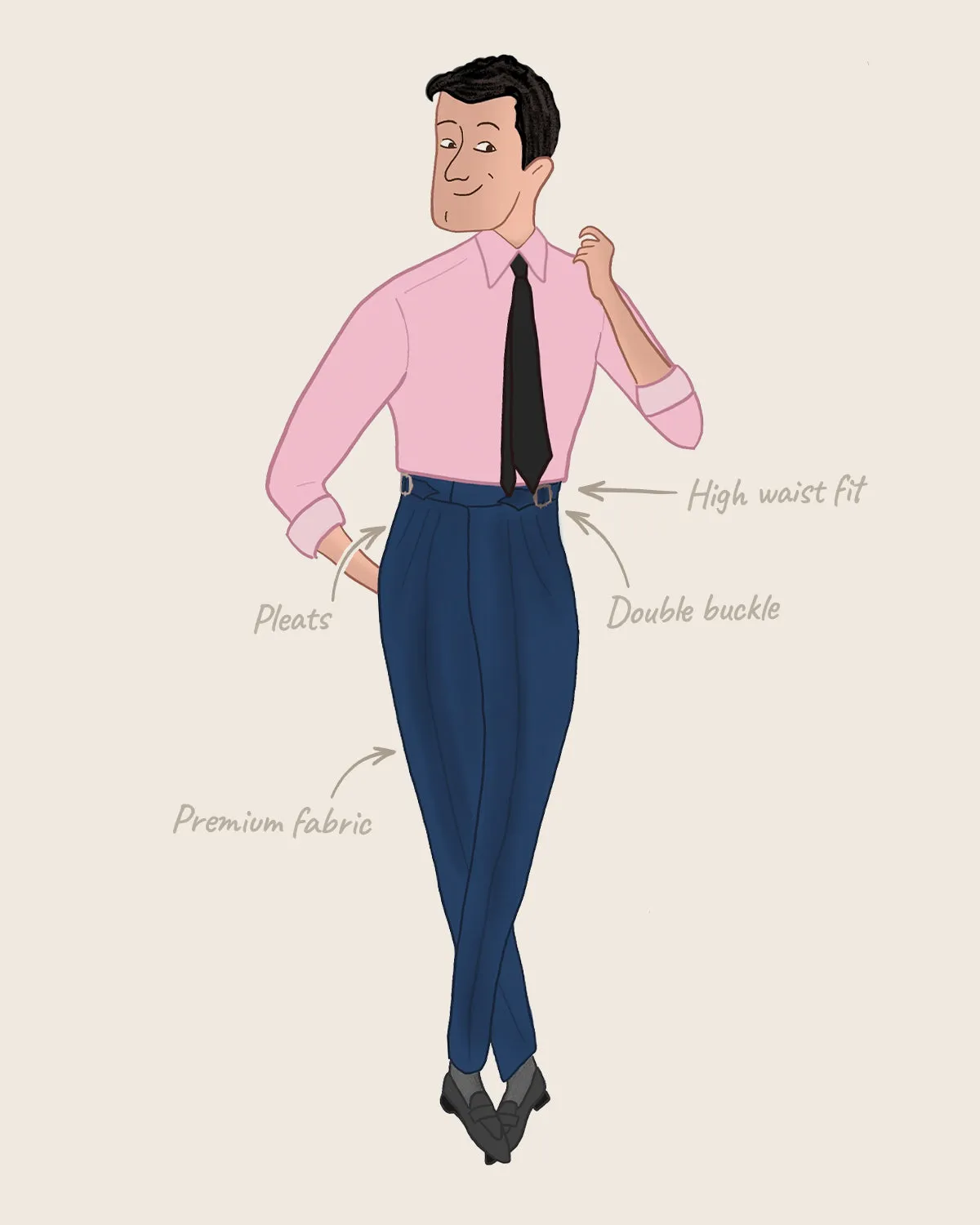 Solara Neapolitan Dress Pants - Light Blue