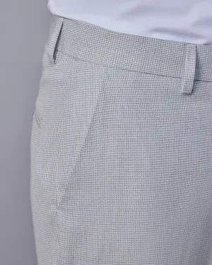 Splendour Houndstooth Dress Pants - Light Grey