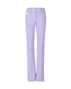 Spliced Hem 5 Pocket Jeans