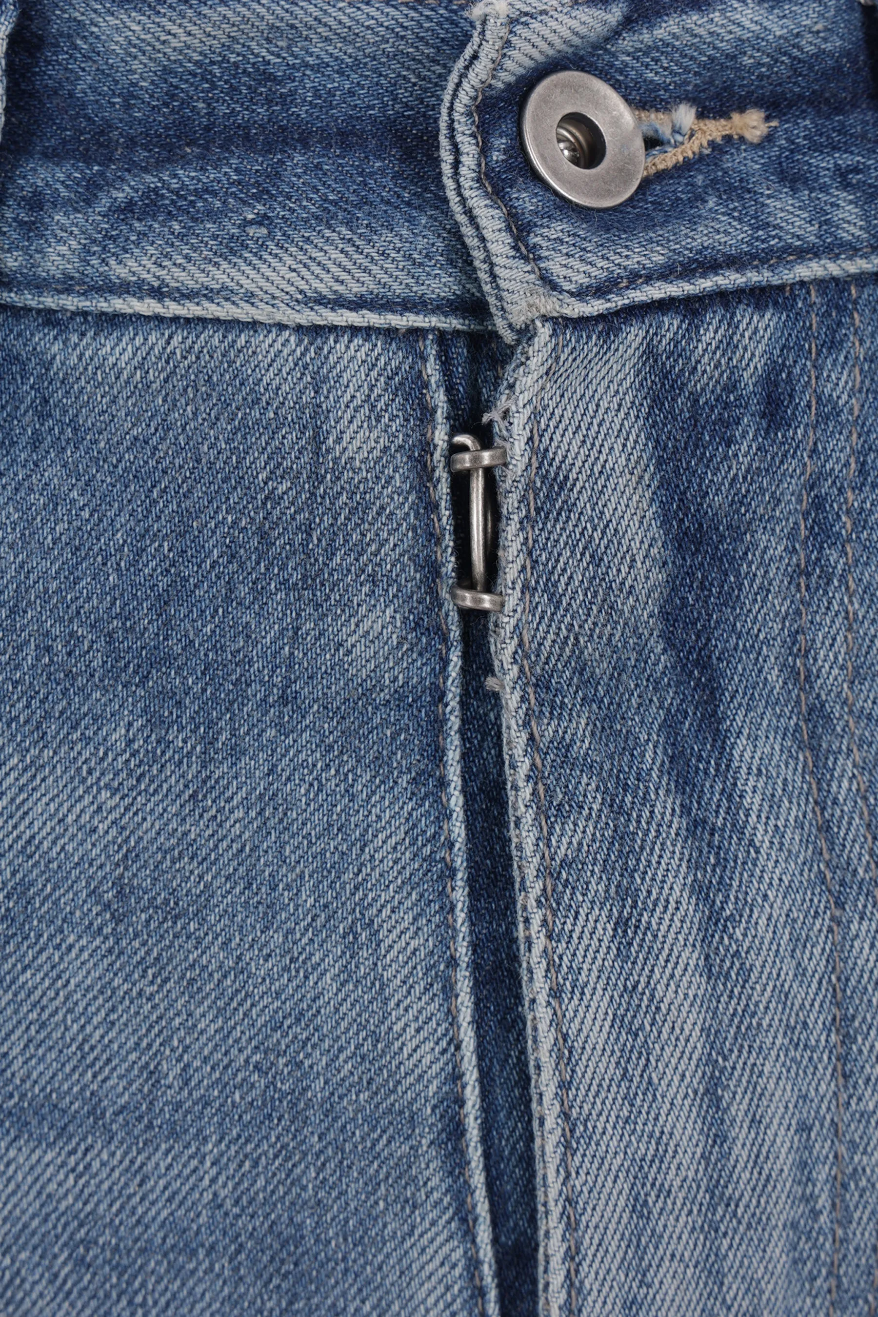 straight-leg denim jeans