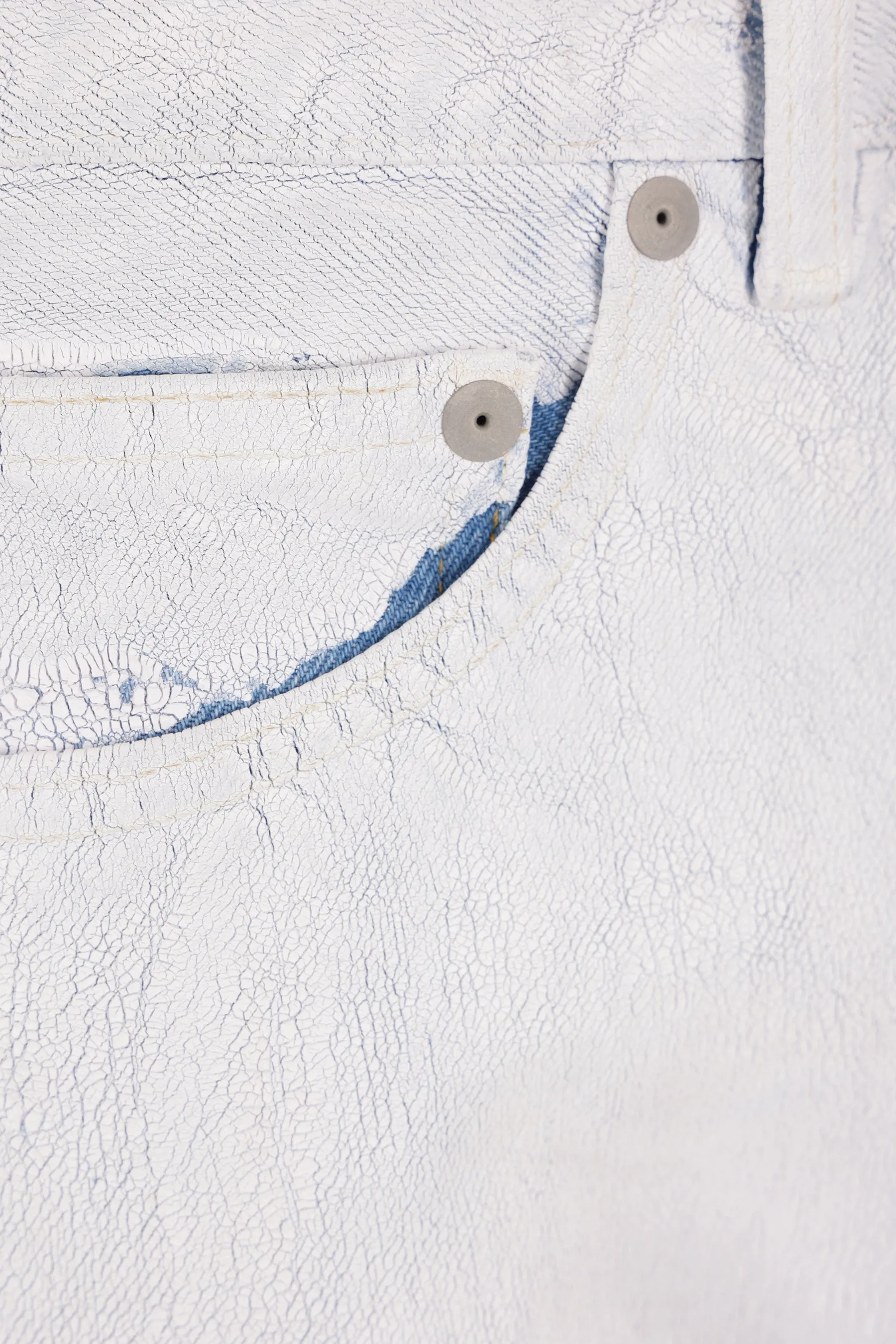 straight-leg jeans in Bianchetto denim