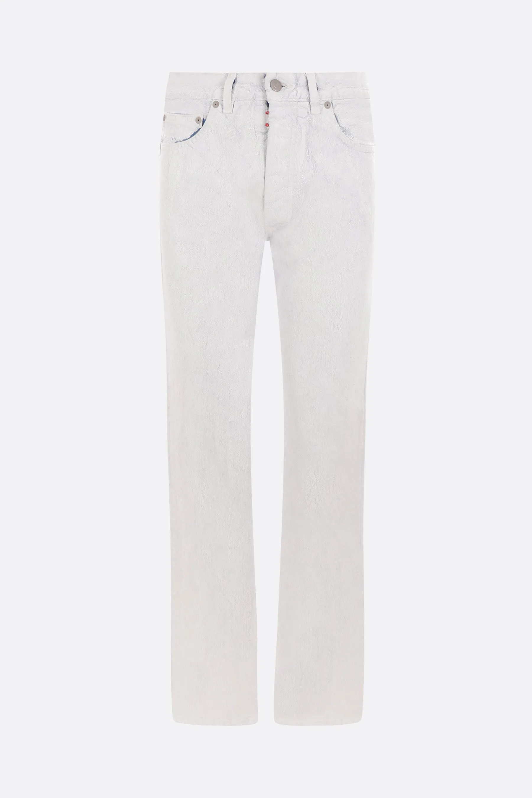 straight-leg jeans in Bianchetto denim