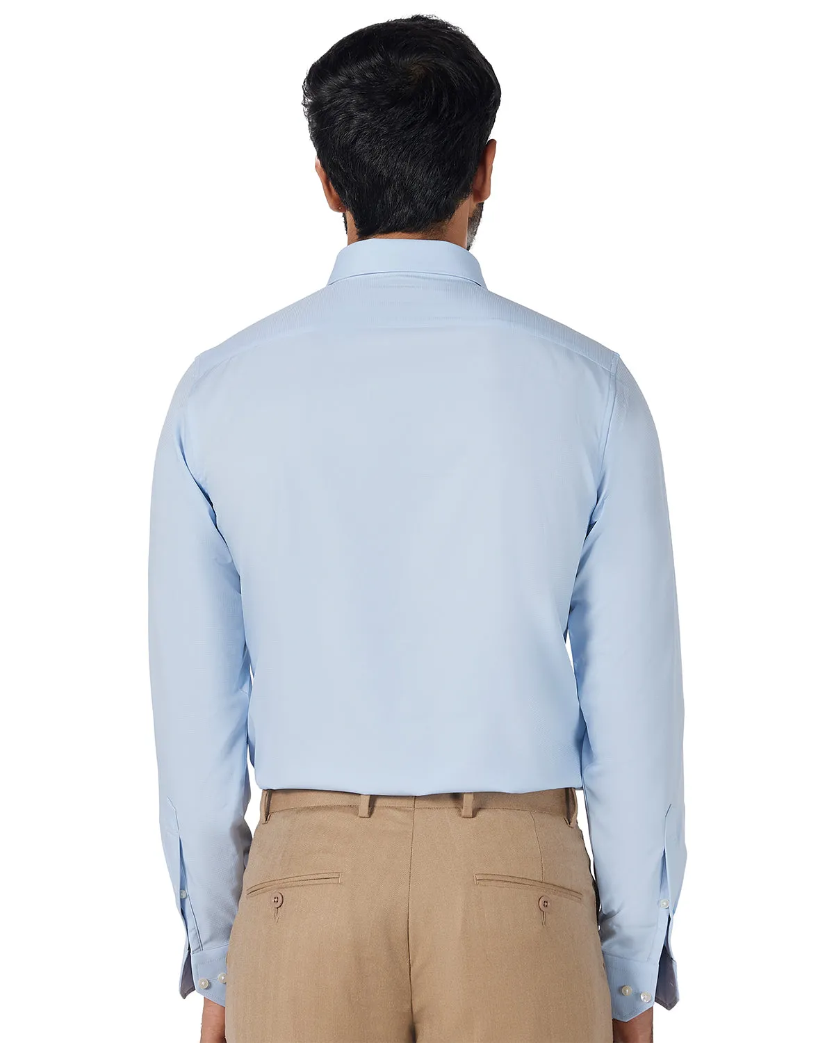 Stretch Dobby Shirt - Light Blue