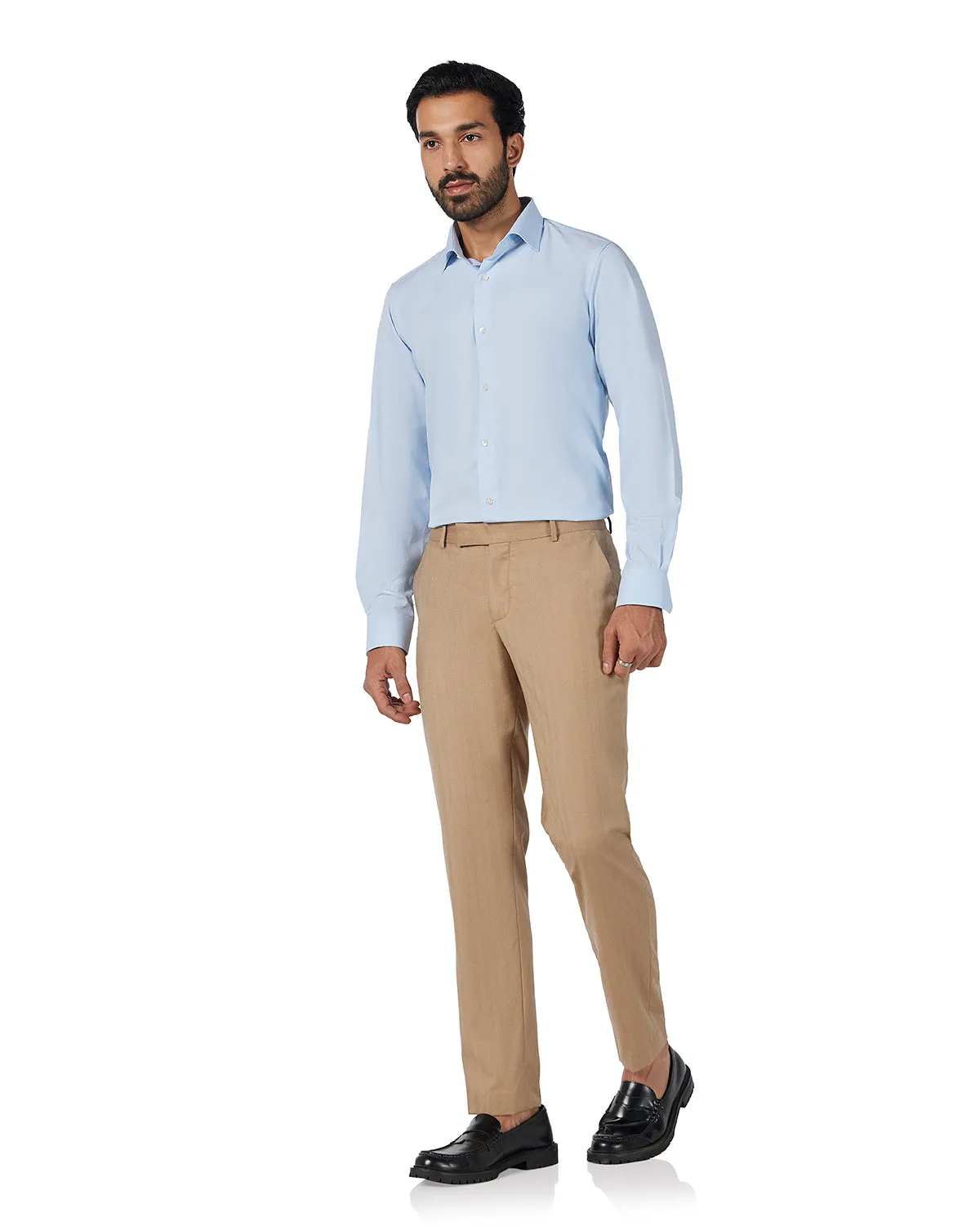Stretch Dobby Shirt - Light Blue
