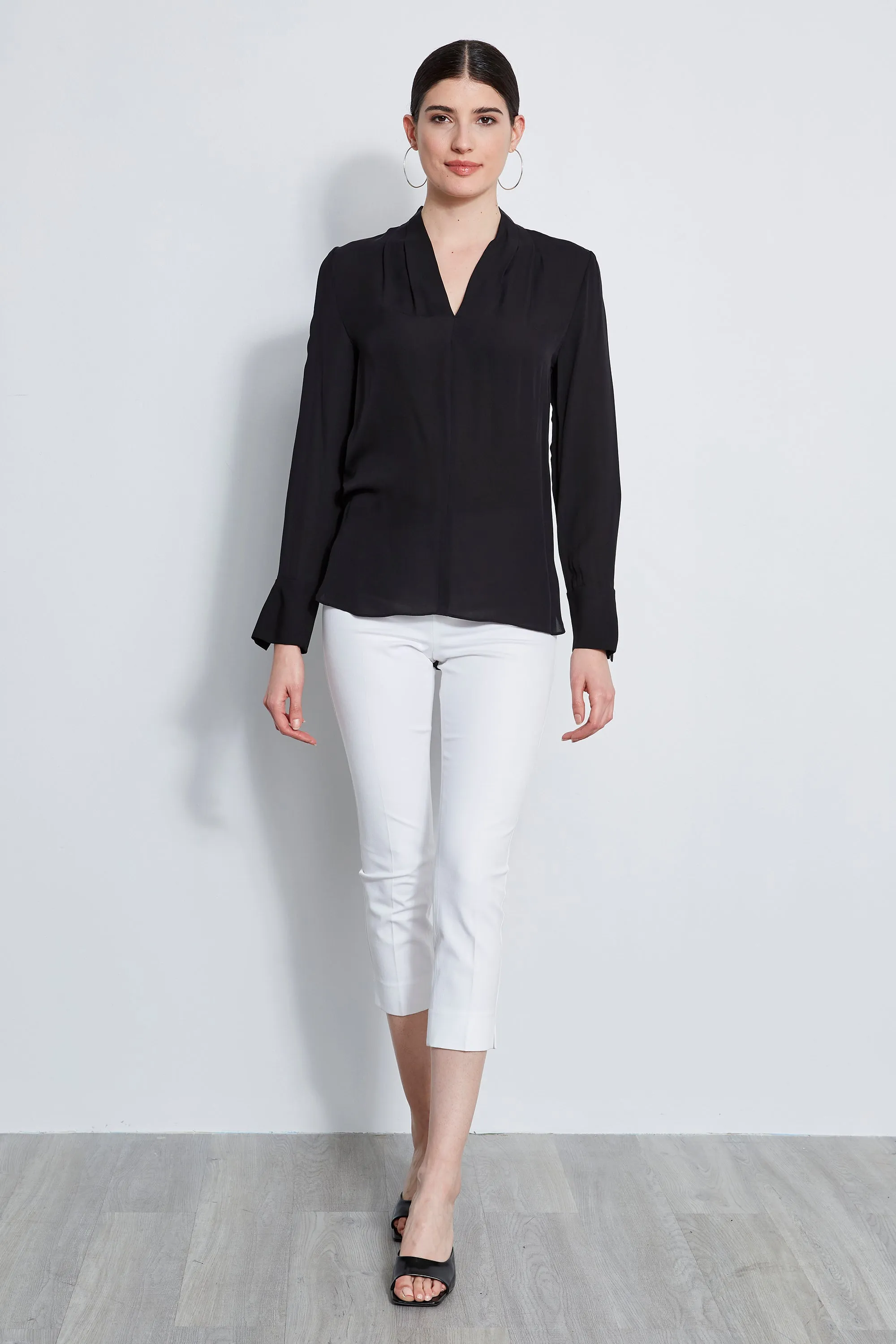Stretch-Twill Cropped Pant Pant