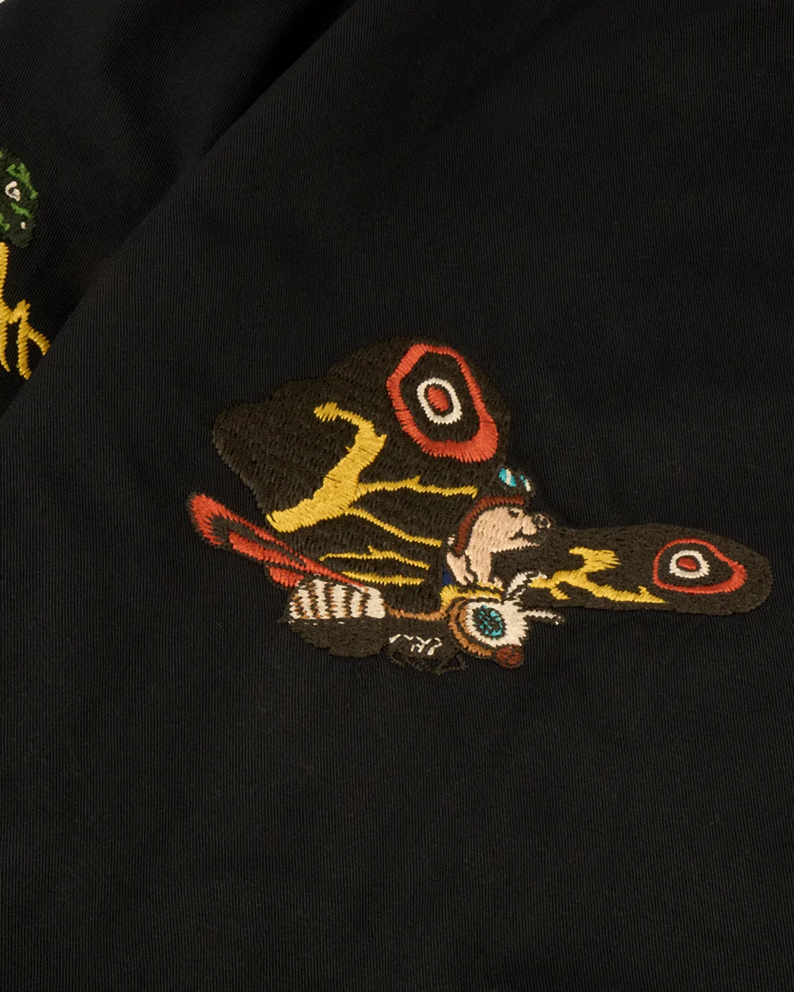Studio D'Artisan GZ-014 'Mothra vs Godzilla' Embroidered Souvenir Jacket - Black