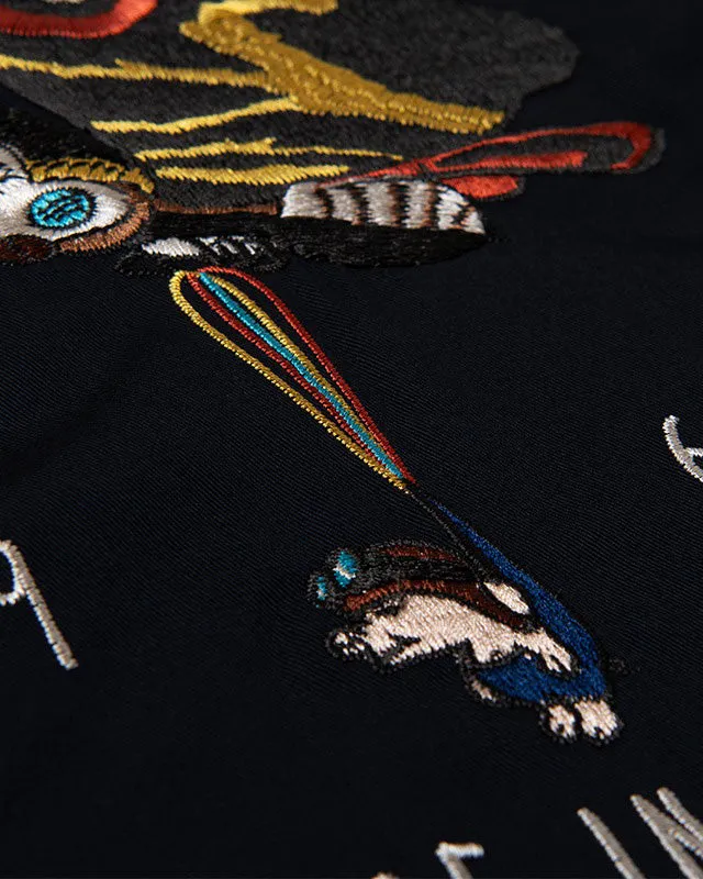 Studio D'Artisan GZ-014 'Mothra vs Godzilla' Embroidered Souvenir Jacket - Black