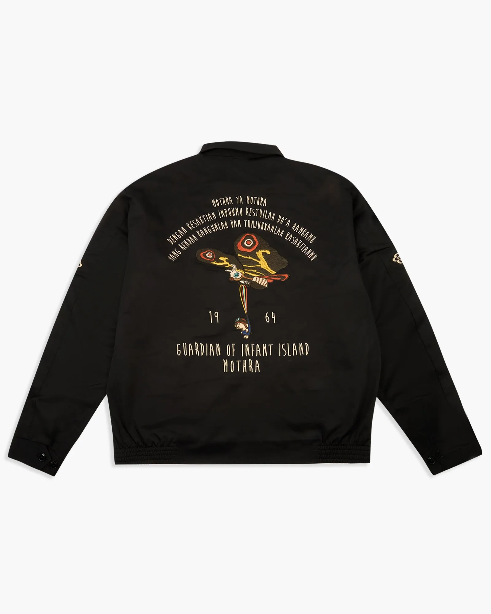 Studio D'Artisan GZ-014 'Mothra vs Godzilla' Embroidered Souvenir Jacket - Black