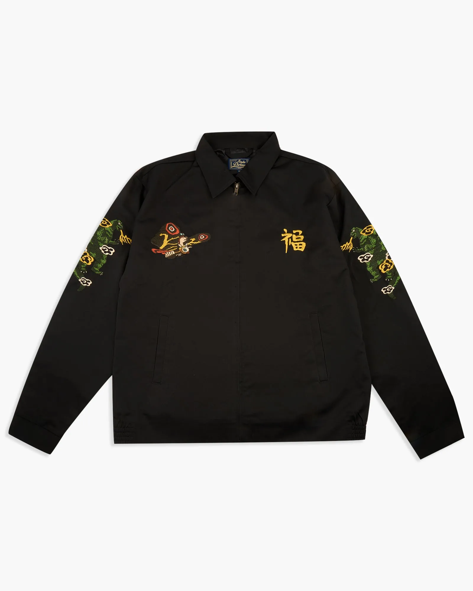 Studio D'Artisan GZ-014 'Mothra vs Godzilla' Embroidered Souvenir Jacket - Black