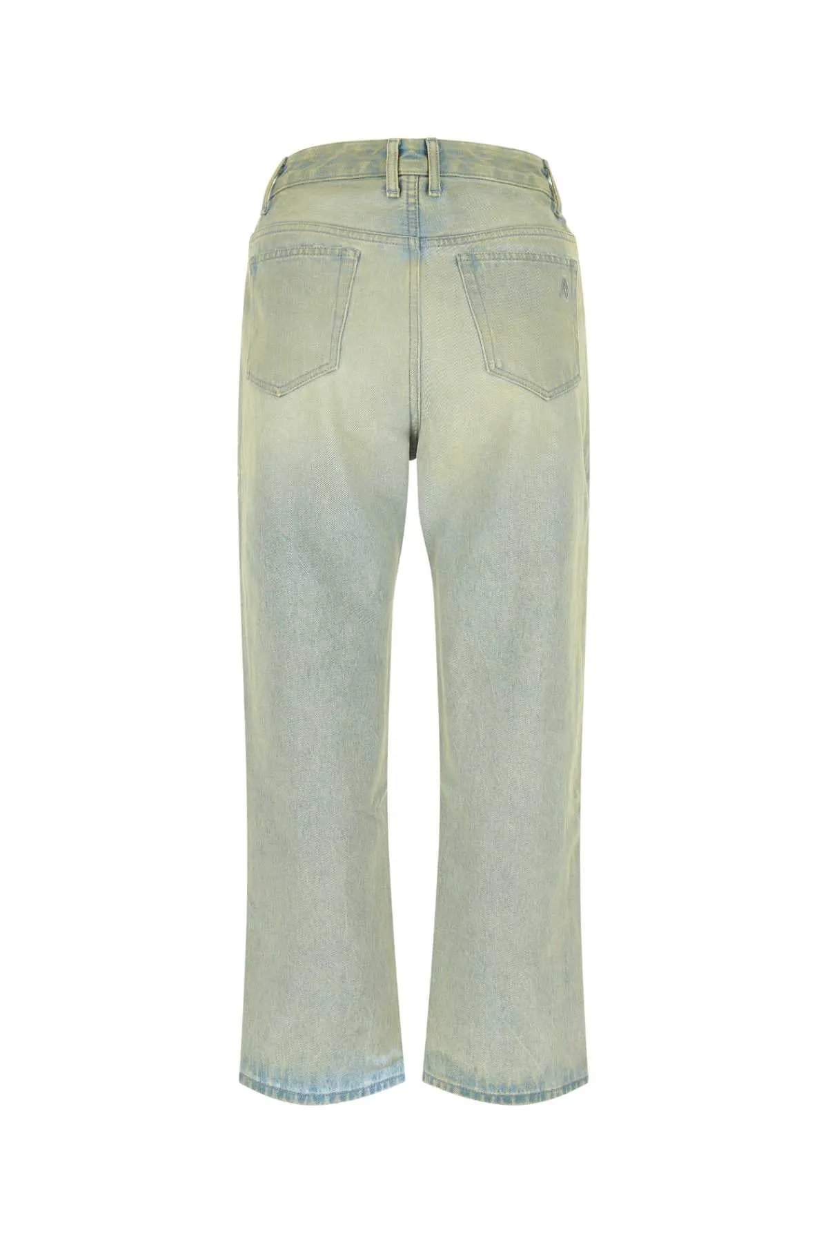 The Attico Distressed Wide-Leg Jeans