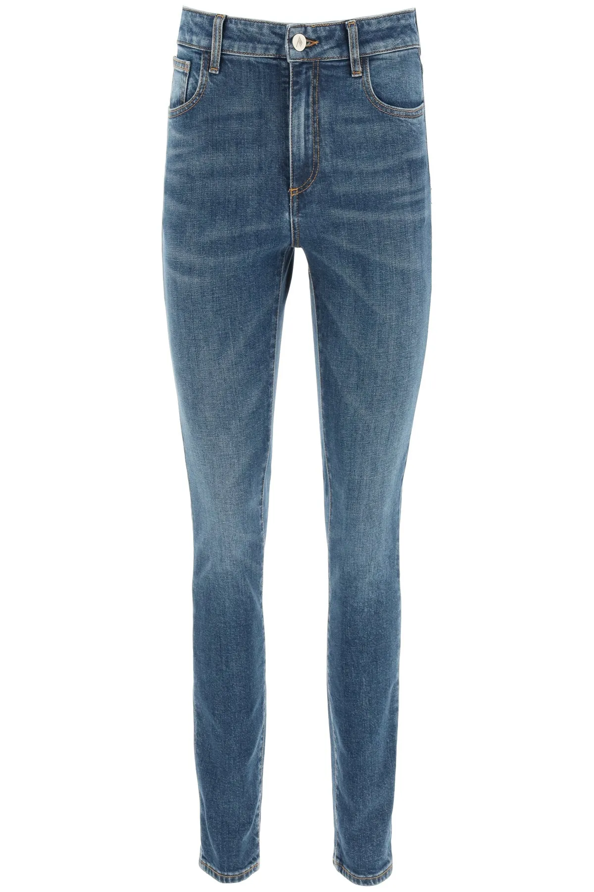The Attico High-Rise Slim Fit Jeans