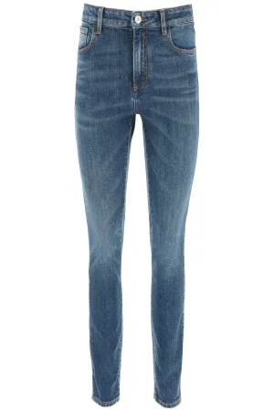 The Attico High-Rise Slim Fit Jeans