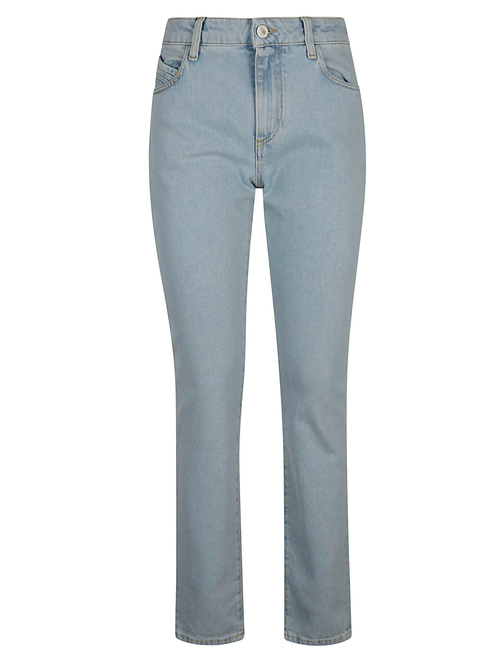 The Attico High Waisted Straight Jeans