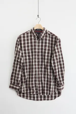Tommy Hilfiger checked oxford workshirt (L)