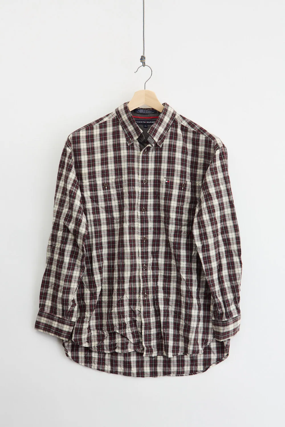 Tommy Hilfiger checked oxford workshirt (L)