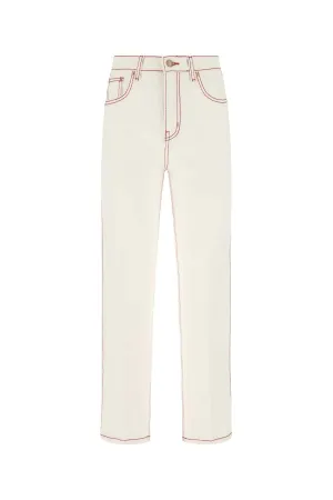 Tory Burch High-Rise Straight-Leg Jeans