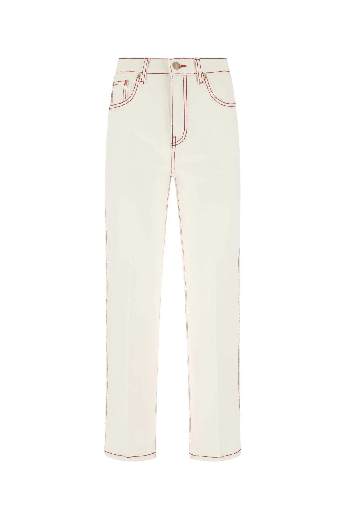Tory Burch High-Rise Straight-Leg Jeans