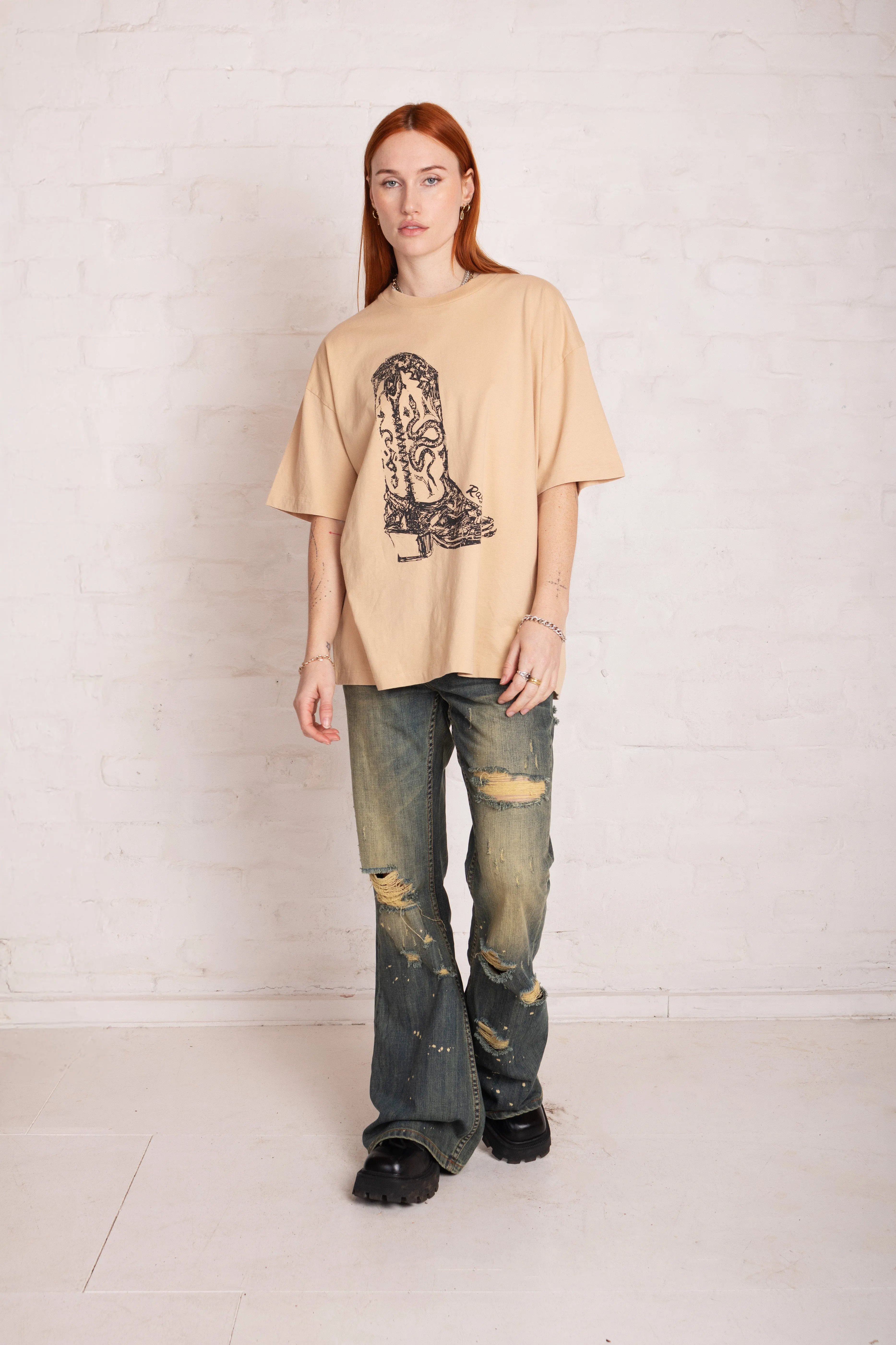 Tough Cowboy Boot Graphic Tee