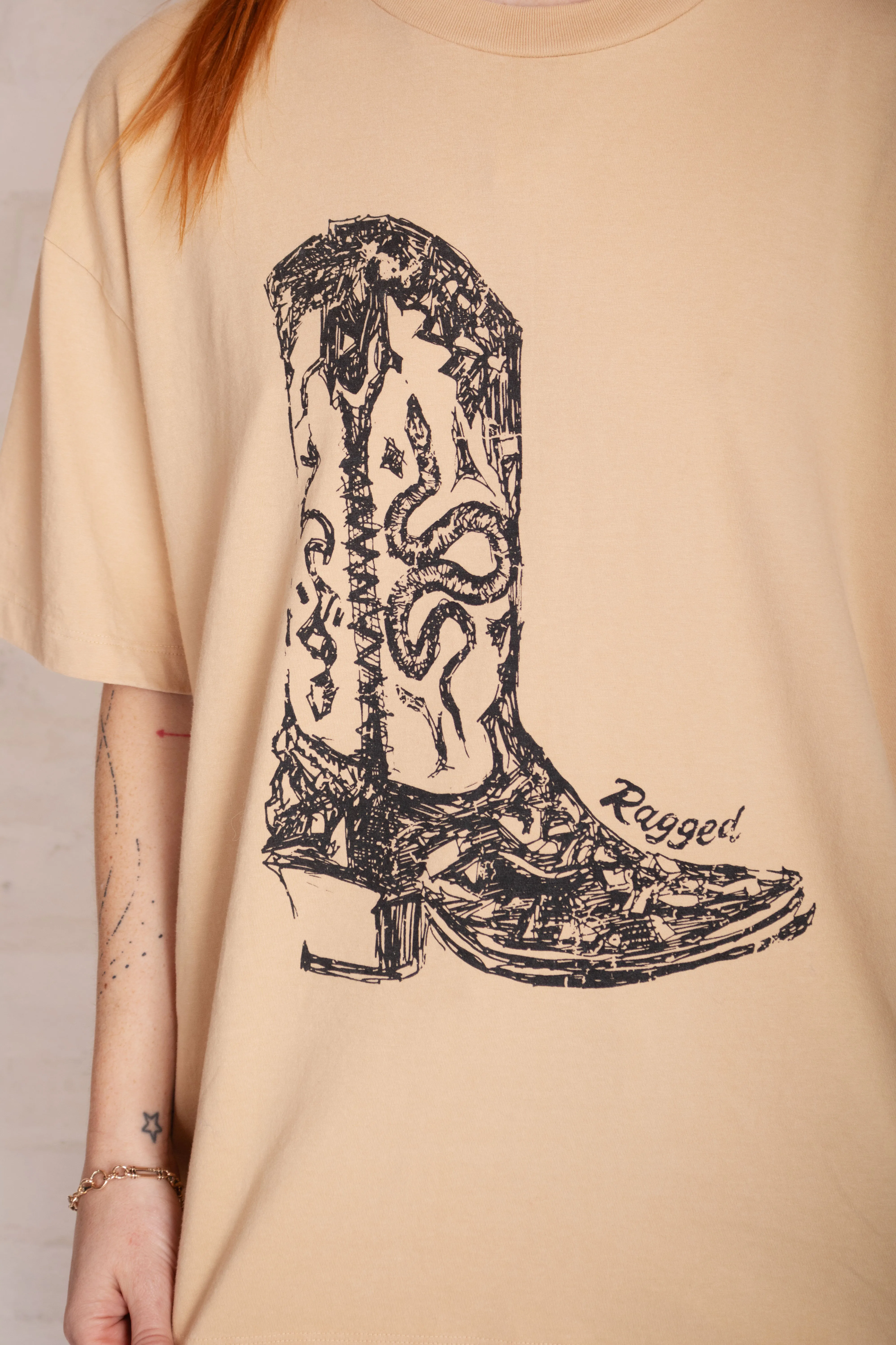 Tough Cowboy Boot Graphic Tee