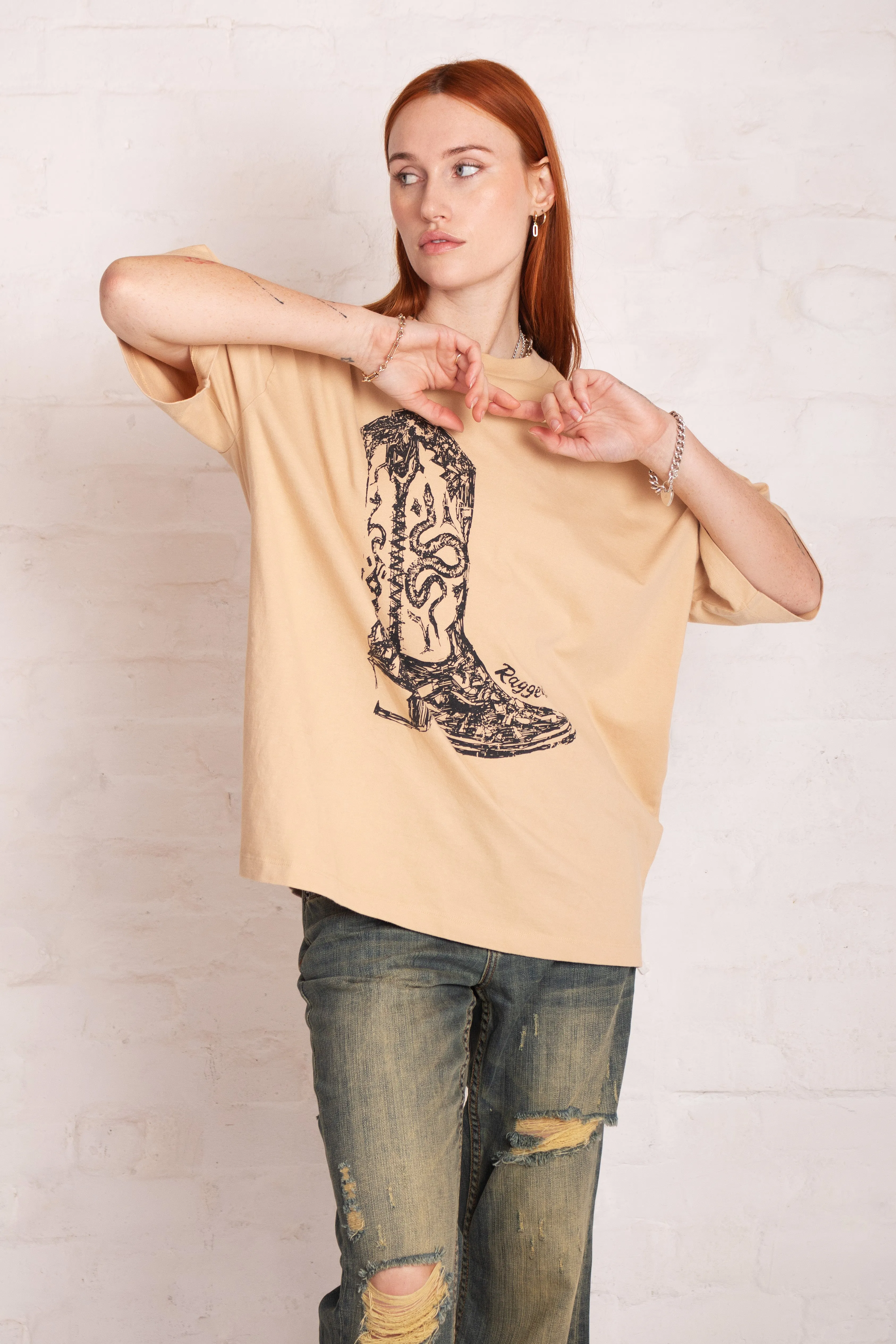 Tough Cowboy Boot Graphic Tee