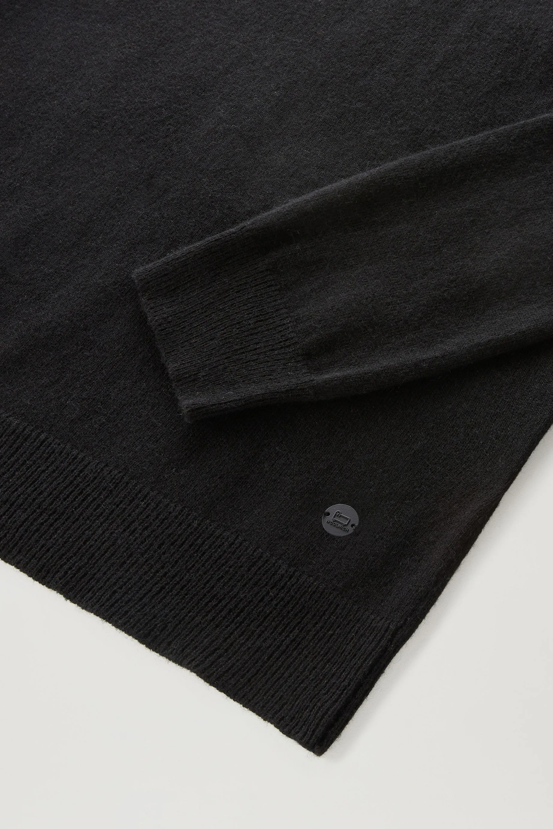 Turtleneck Sweater in Wool Blend Black