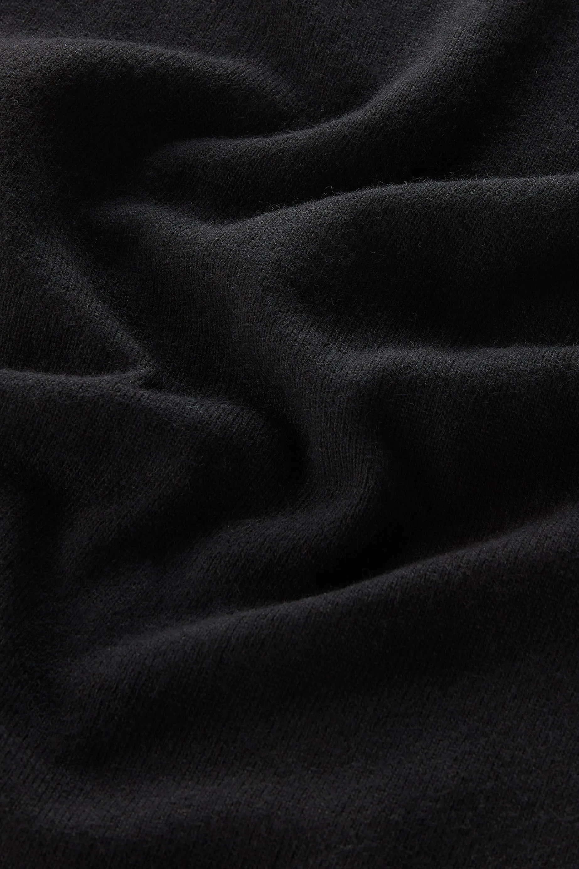 Turtleneck Sweater in Wool Blend Black