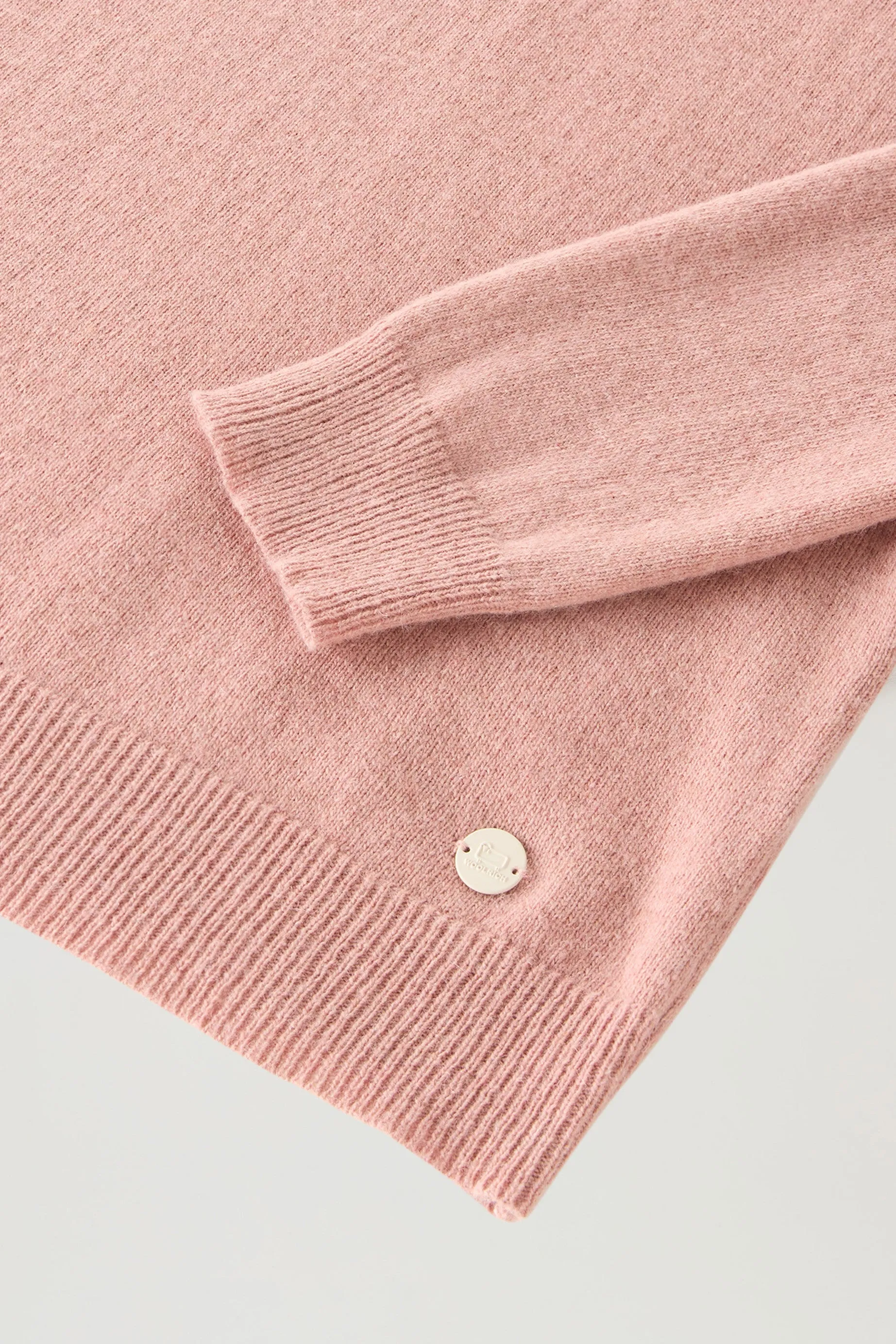 Turtleneck Sweater in Wool Blend Dry Rose
