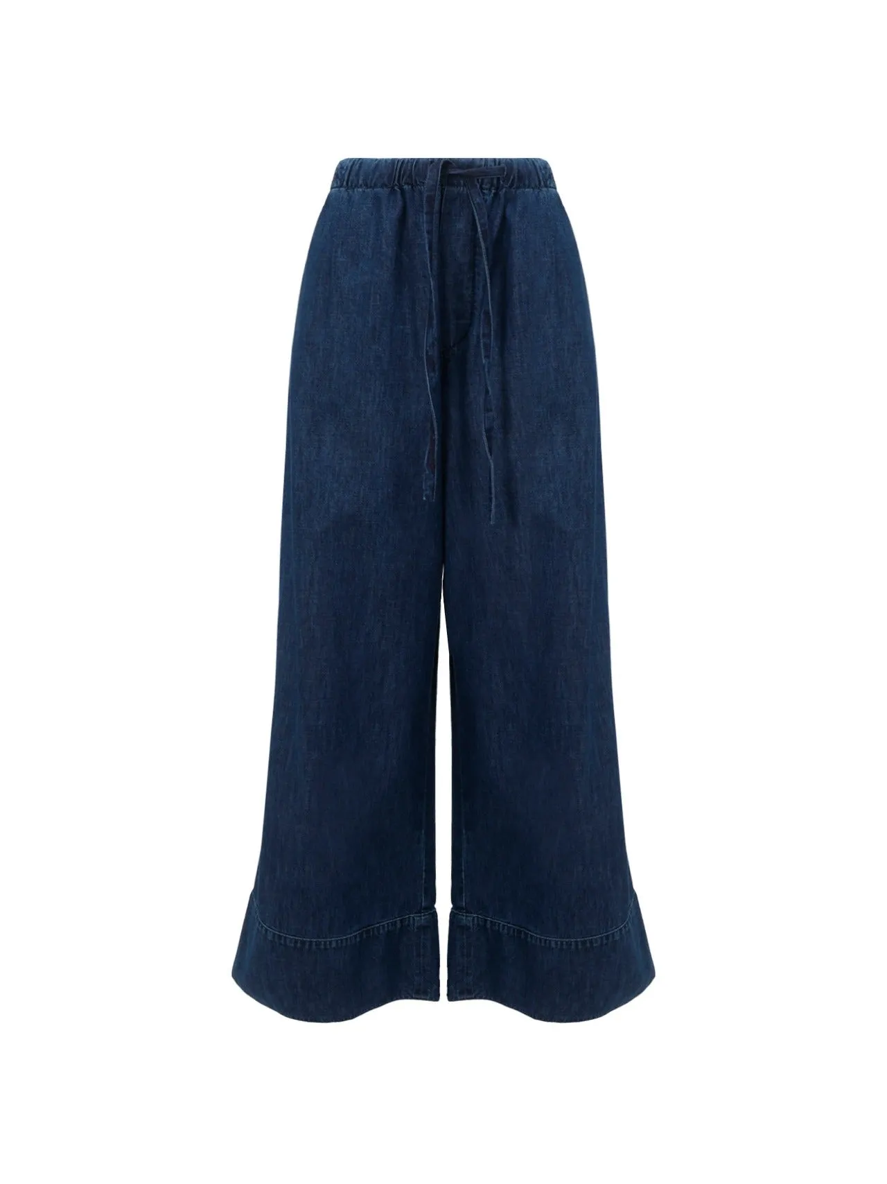 Valentino Drawstring Wide-Leg Jeans