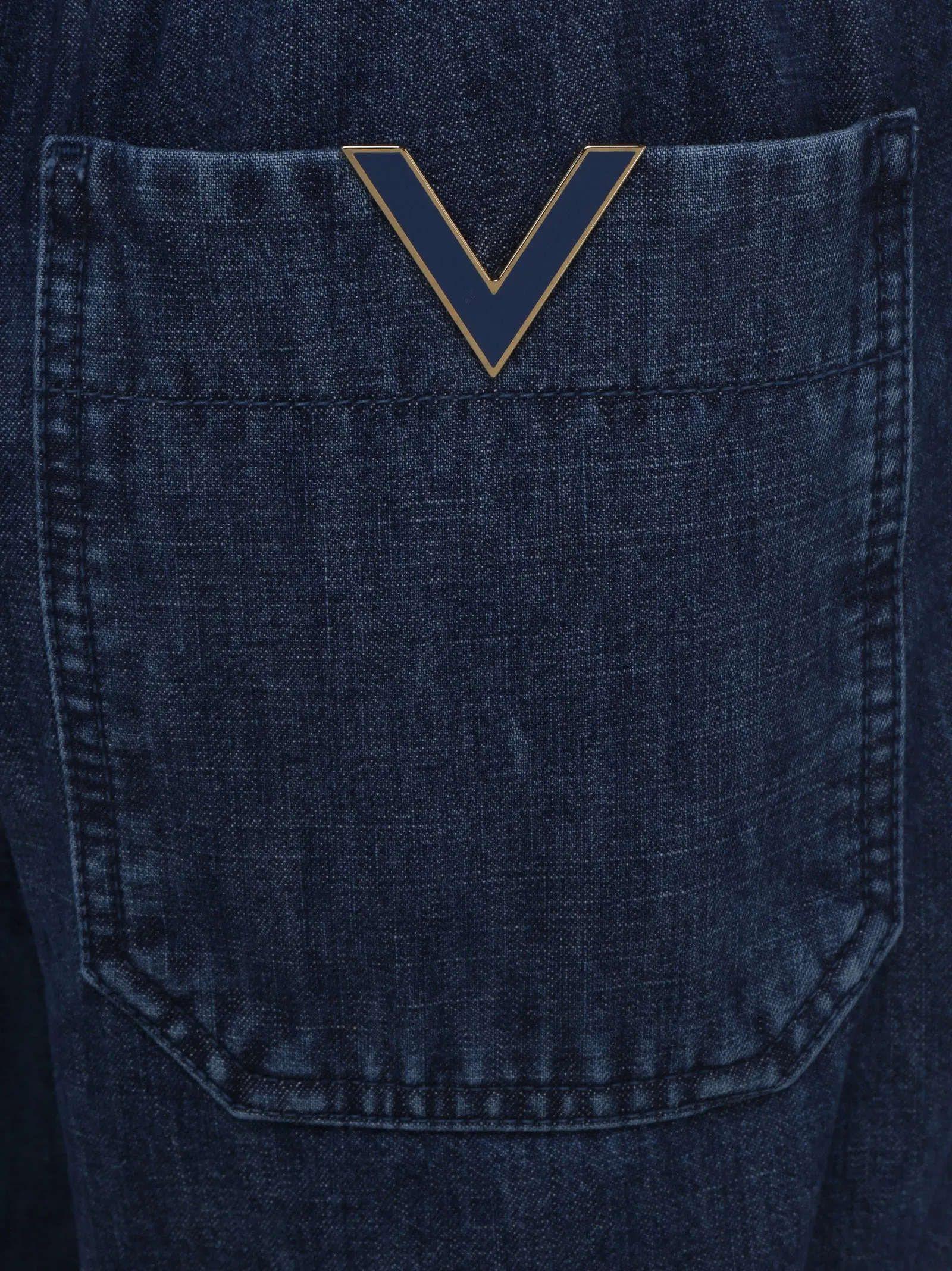 Valentino Drawstring Wide-Leg Jeans