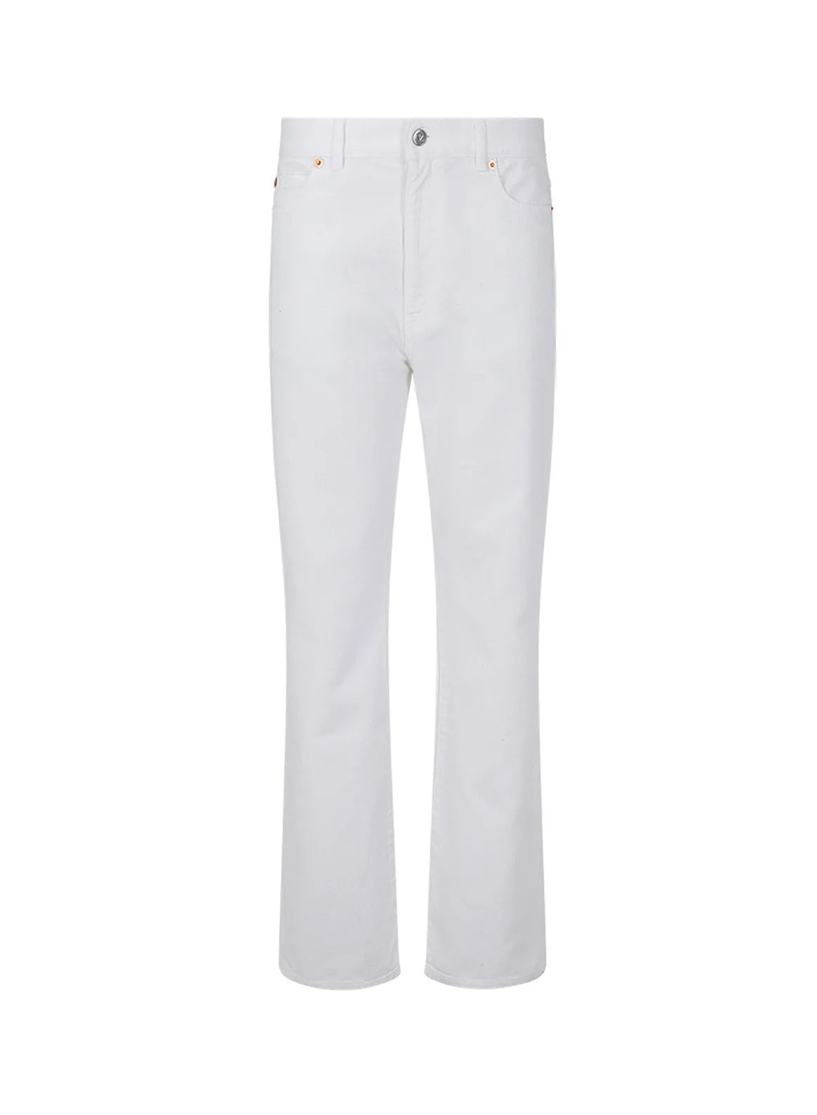 Valentino	Logo Printed Straight Leg Jeans