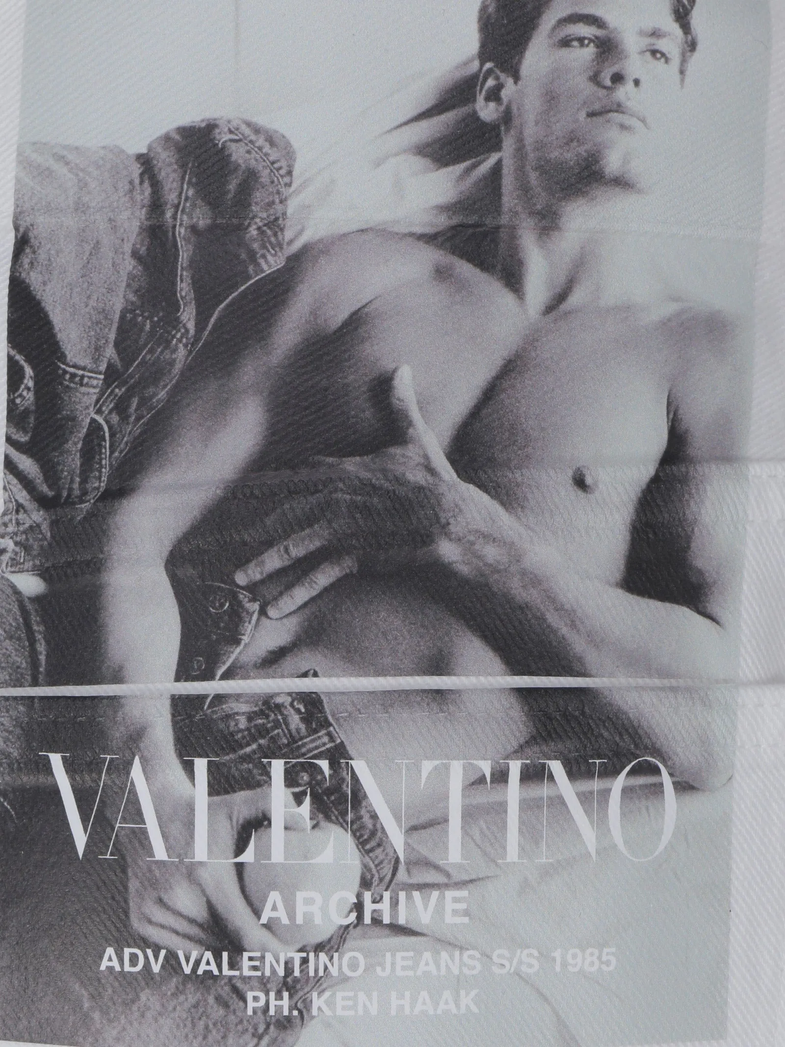 Valentino	Logo Printed Straight Leg Jeans