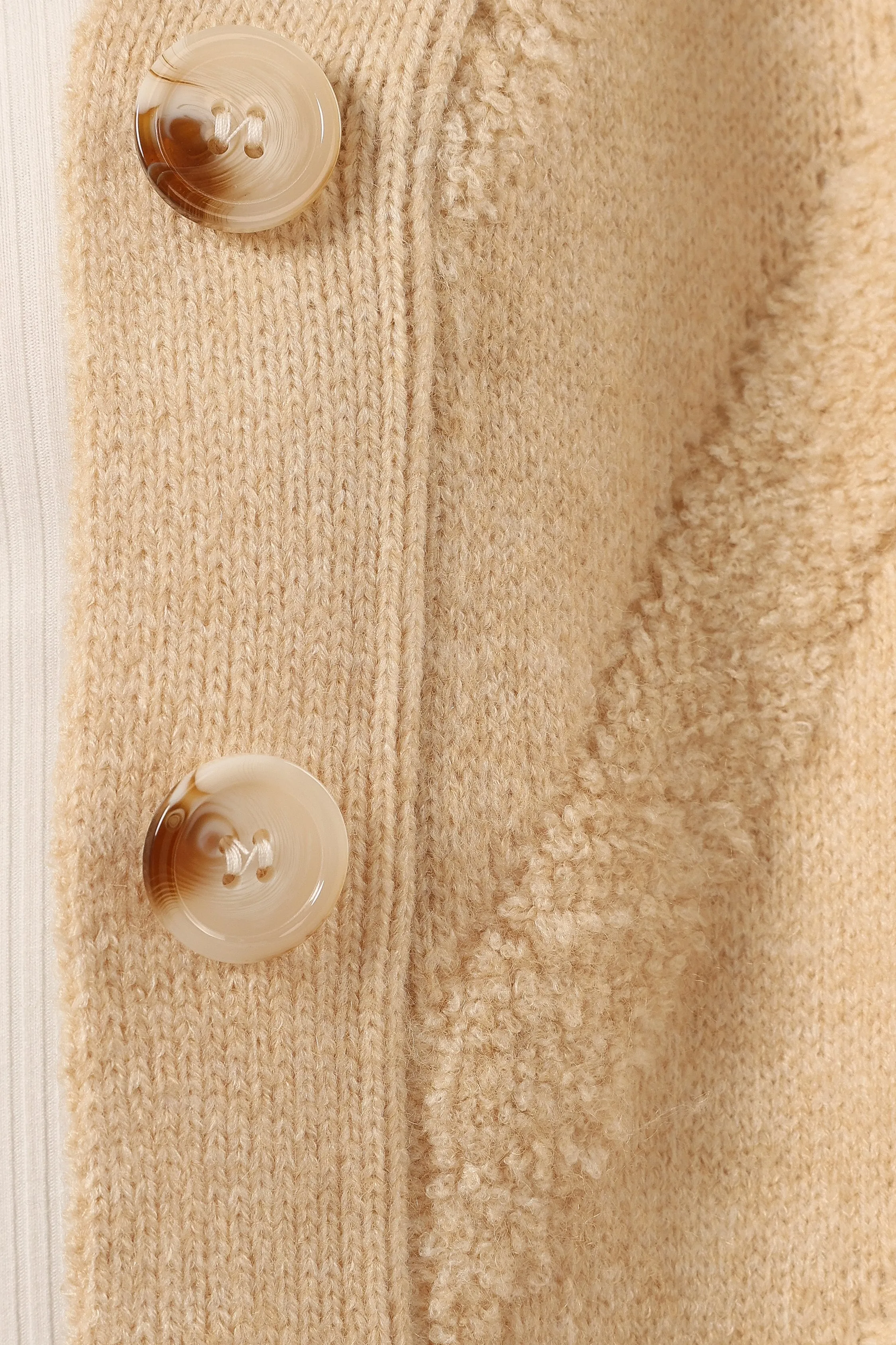 Veda Stripe Cardigan - Beige