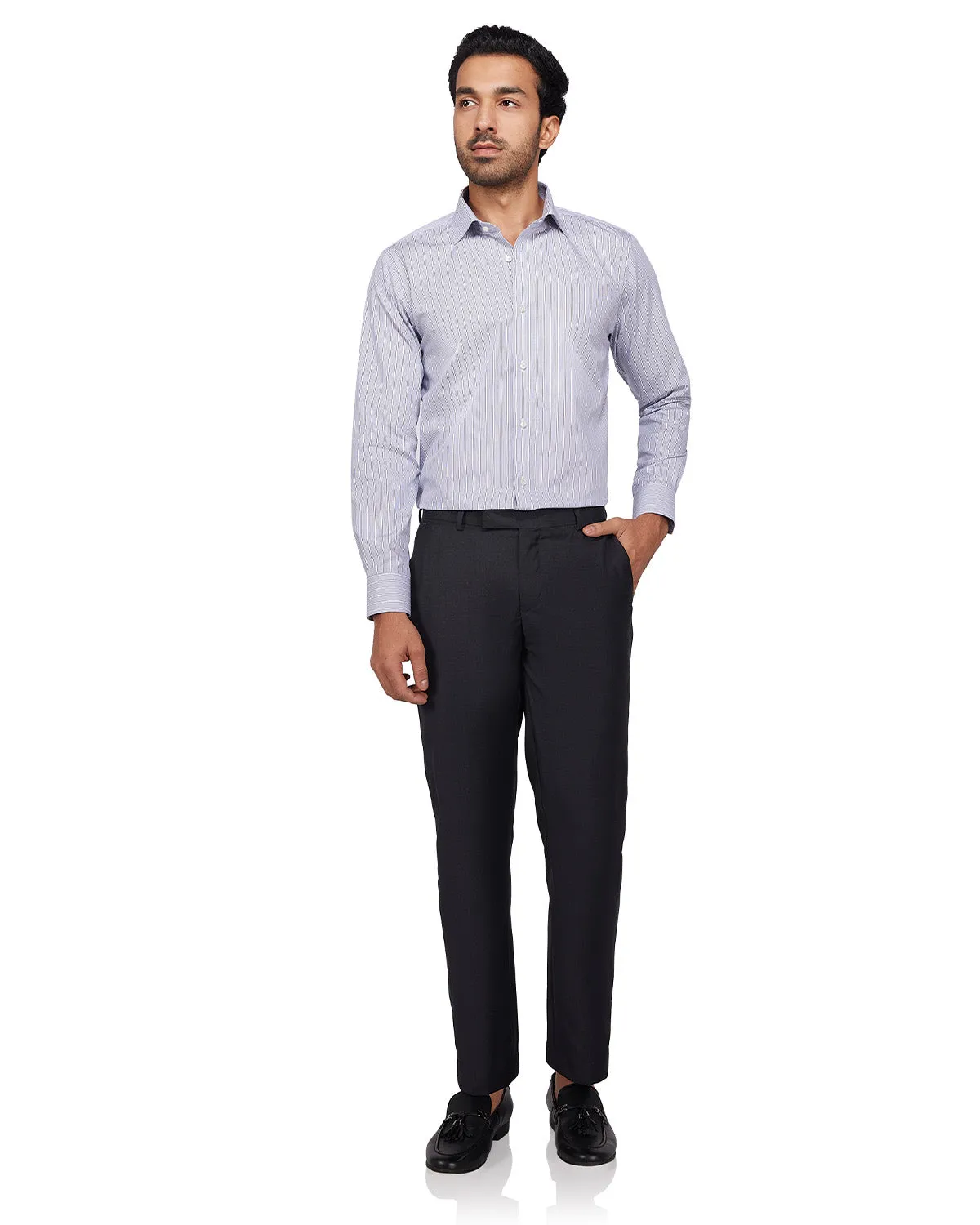 Veritas Merino Wool Dress Pants - Dark Grey