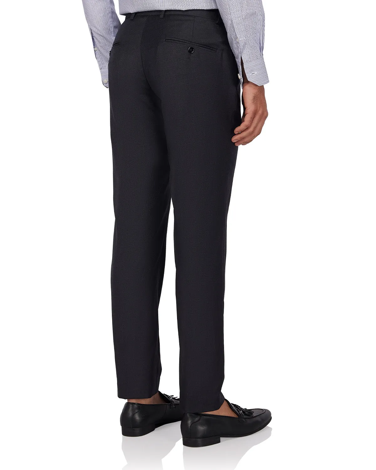 Veritas Merino Wool Dress Pants - Dark Grey