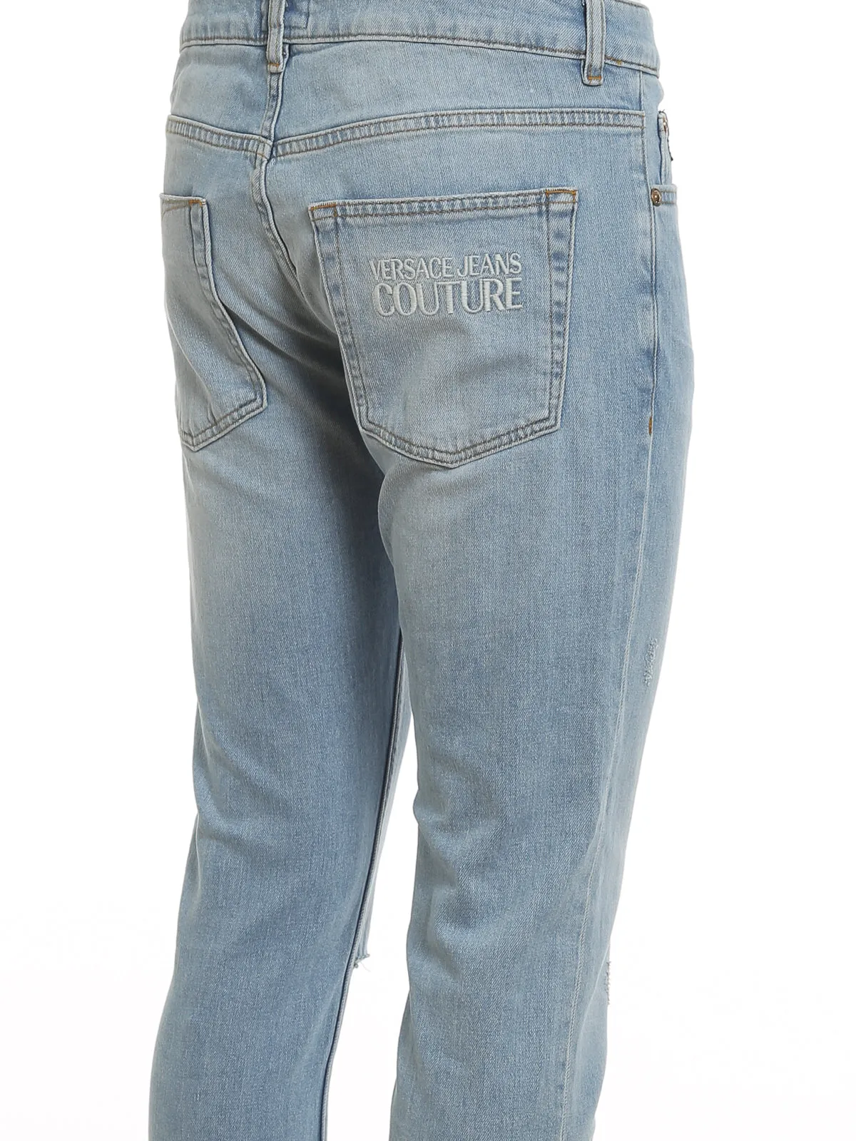 Versace Jeans Couture Classic Ripped Jeans