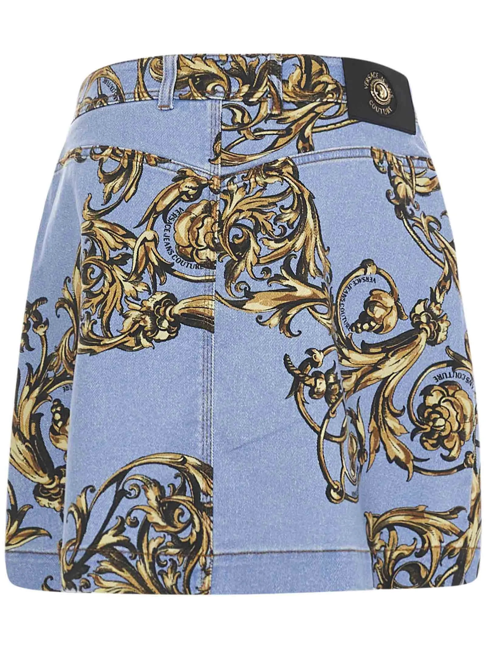Versace Jeans Couture Printed High-Rise Mini Skirt
