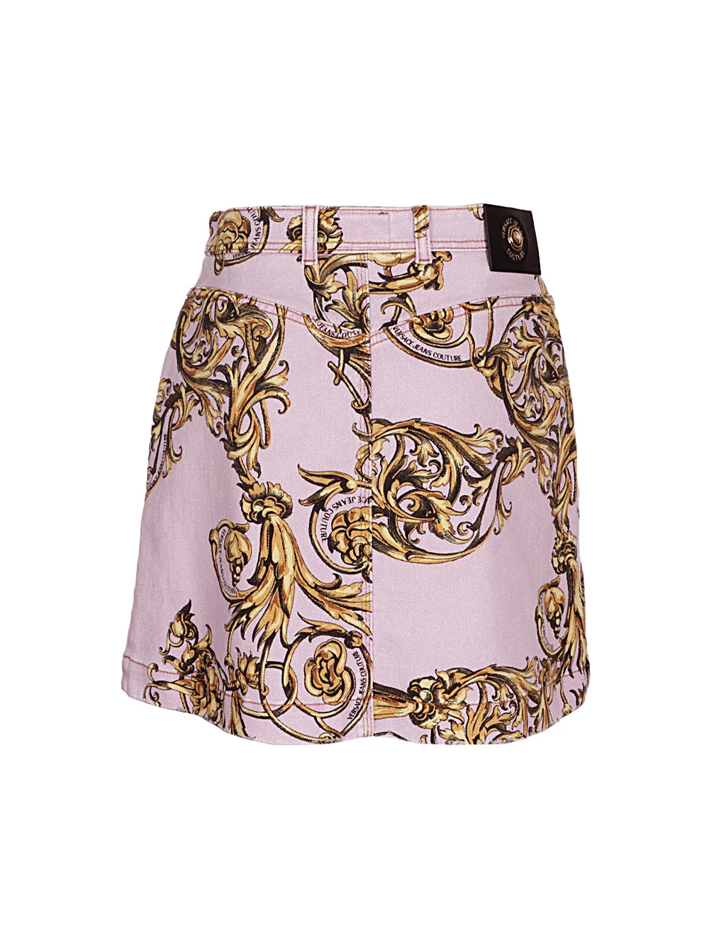 Versace Jeans Couture Printed High-Rise Mini Skirt