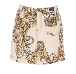 Versace Jeans Couture Printed High-Rise Mini Skirt