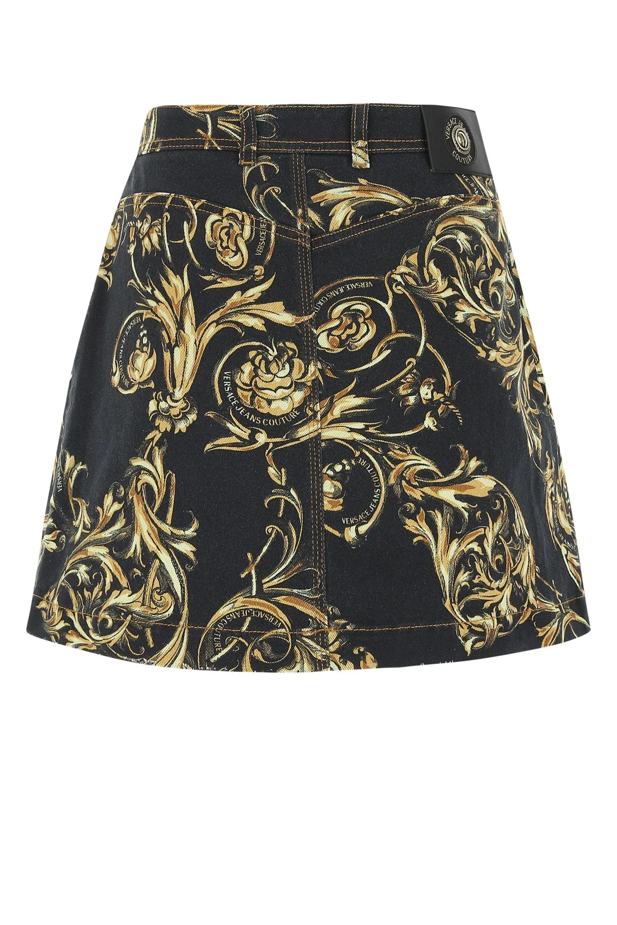 Versace Jeans Couture Printed High-Rise Mini Skirt