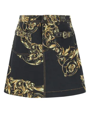 Versace Jeans Couture Printed High-Rise Mini Skirt